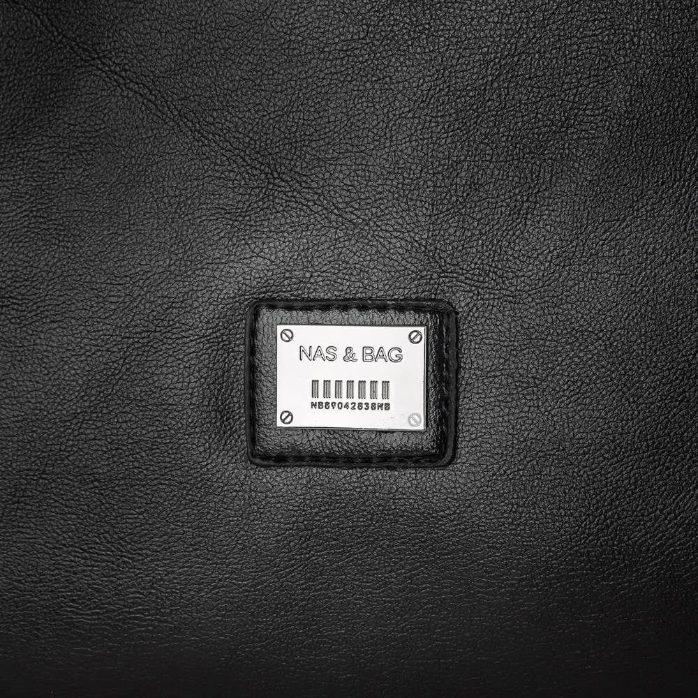 Nas Bag Kadın Büyük Boy Omuz Çantası Siyah Nero