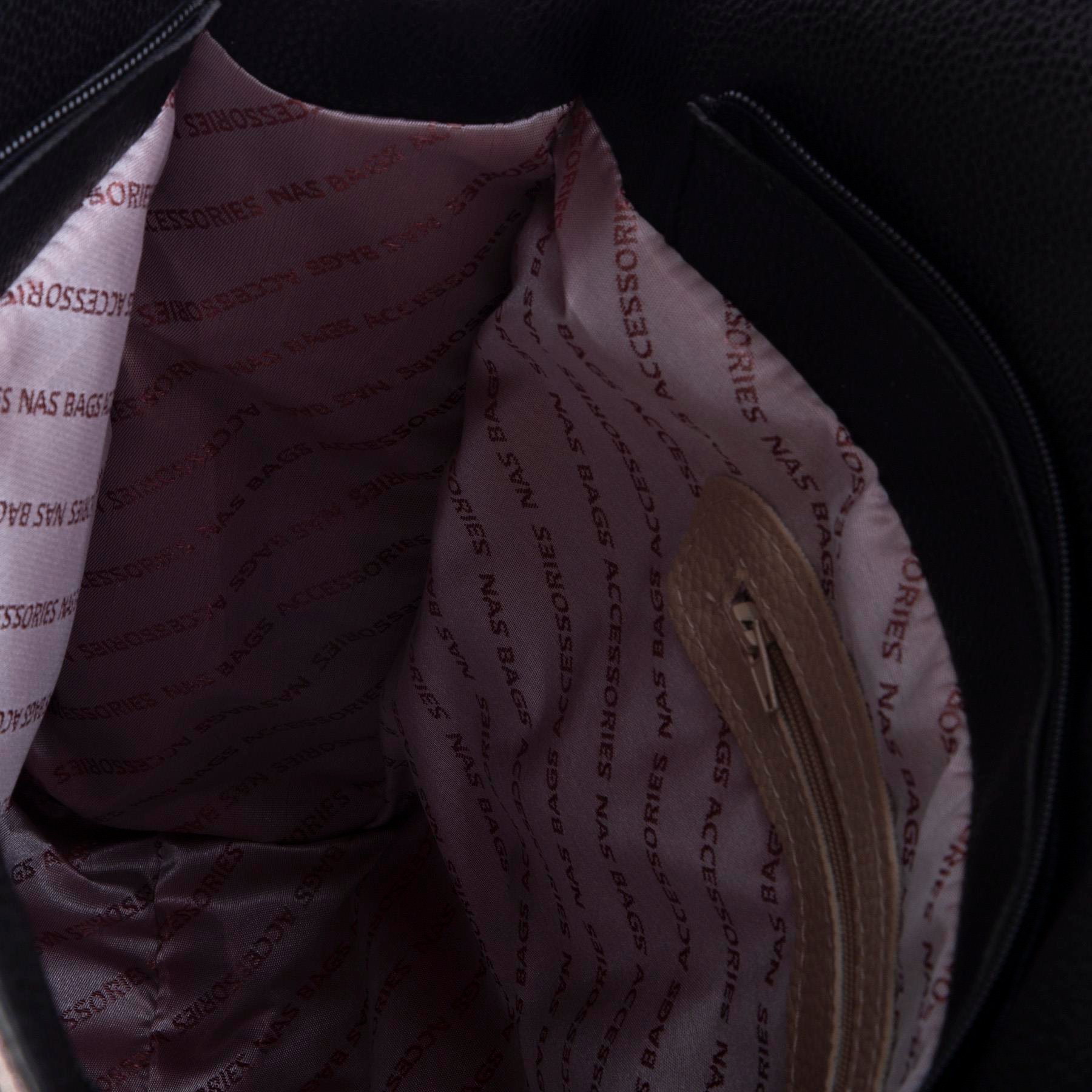 Nas Bag Kadın Büyük Boy Omuz Çantası Siyah Lopez