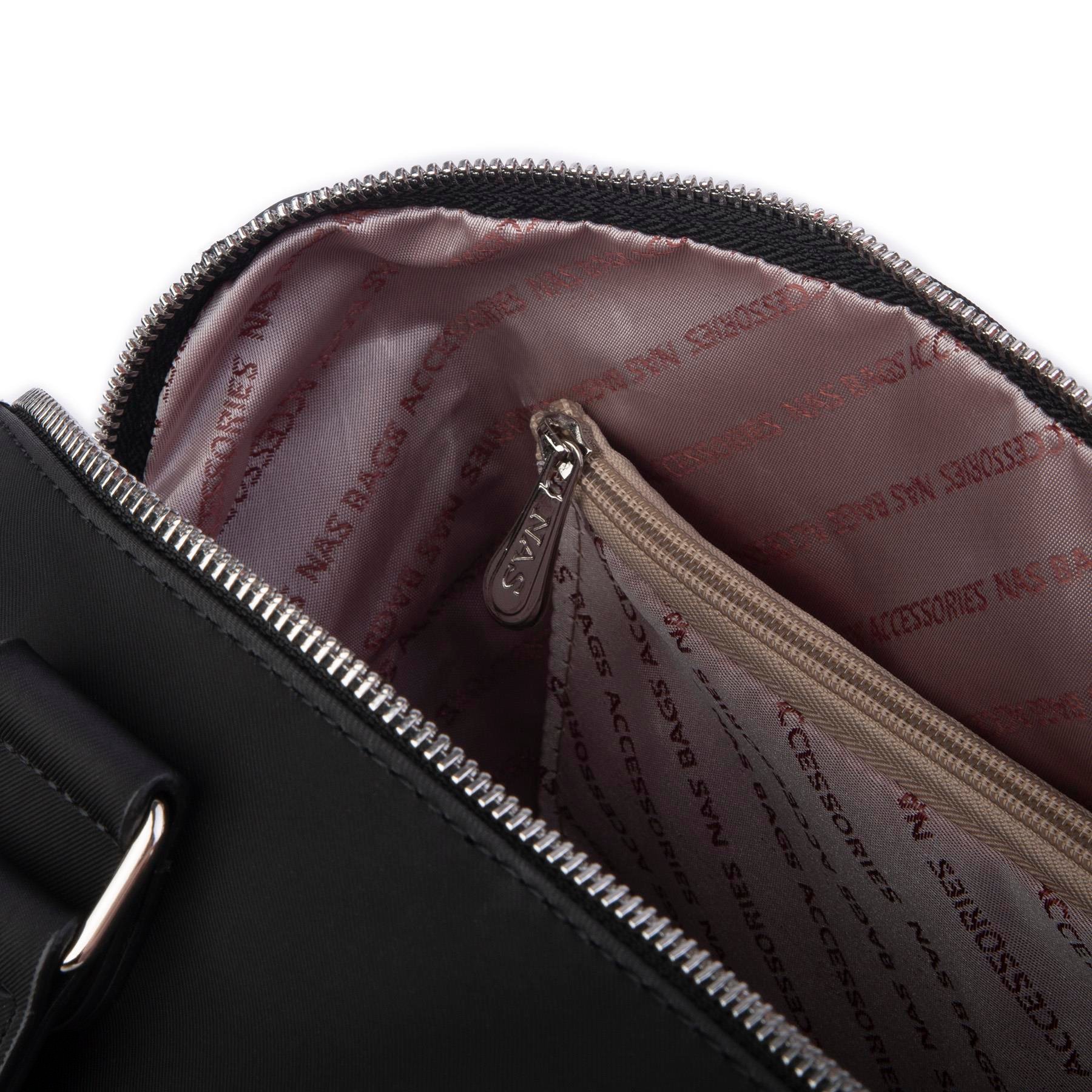 Nas Bag Kadın Büyük Boy Omuz Çantası Siyah Buzzy (en :37 ,boy :30 cm)