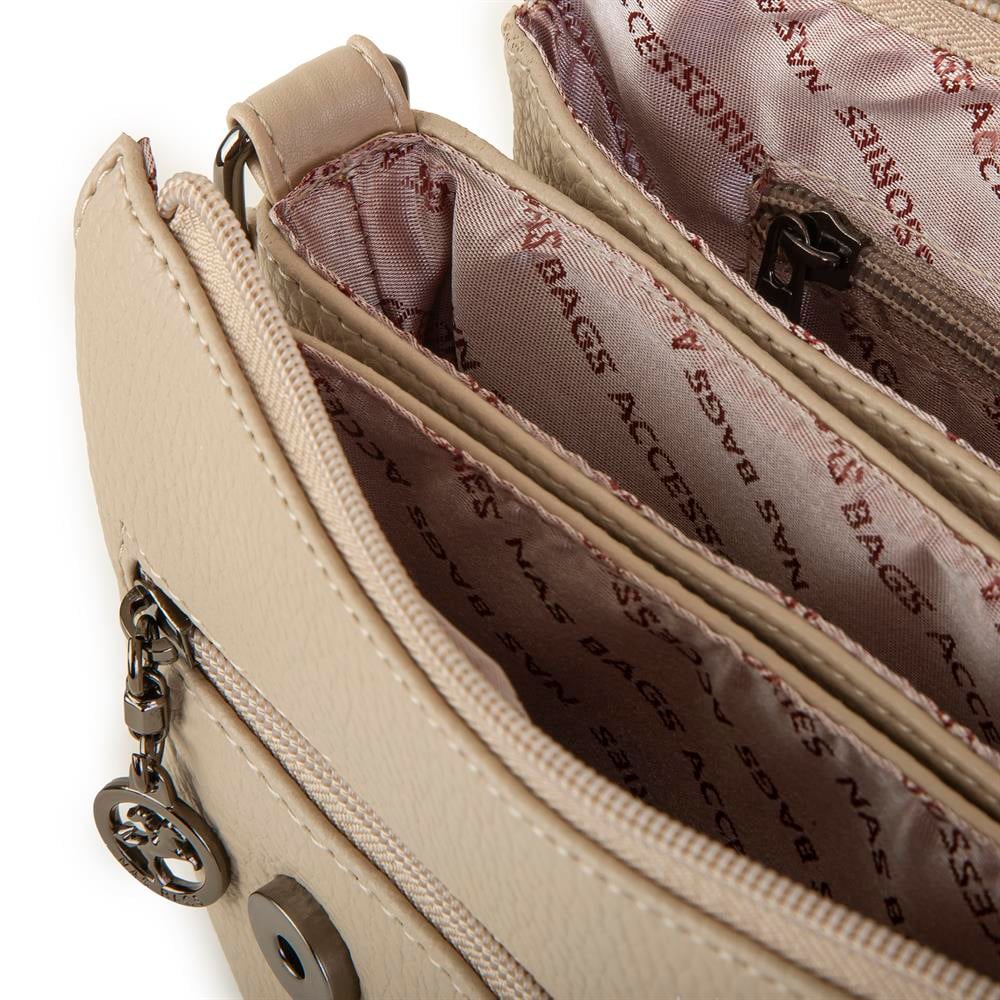 Nas Bag Kadın Çapraz Çanta Kum Natural