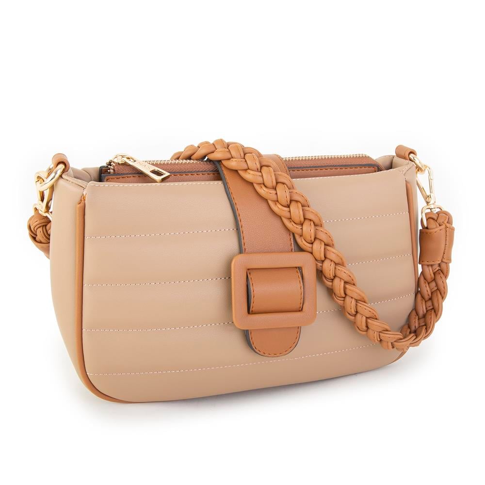 Nas Bag Kadın Çapraz Çanta Kum Taba Dona