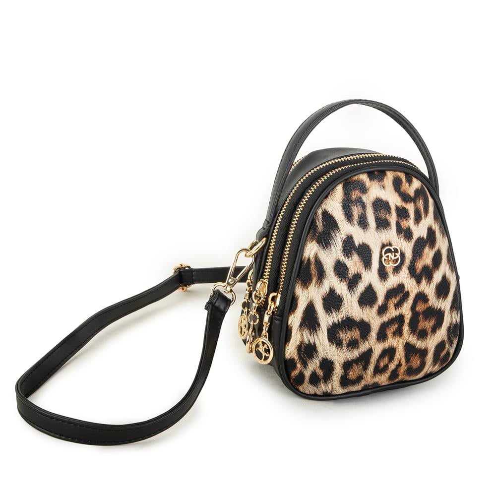 Nas Bag Kadın Çapraz Çanta Leopar Nova