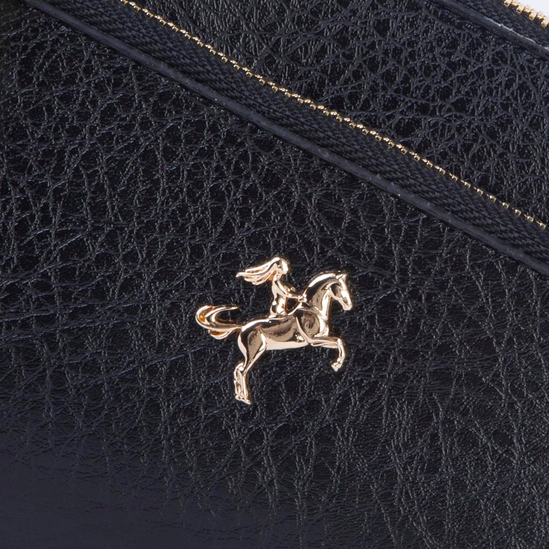 Nas Bag Kadın Çapraz ve Clutch Çanta Bilek ve Çapraz Askılı (24x15 cm) Siyah Victoria 