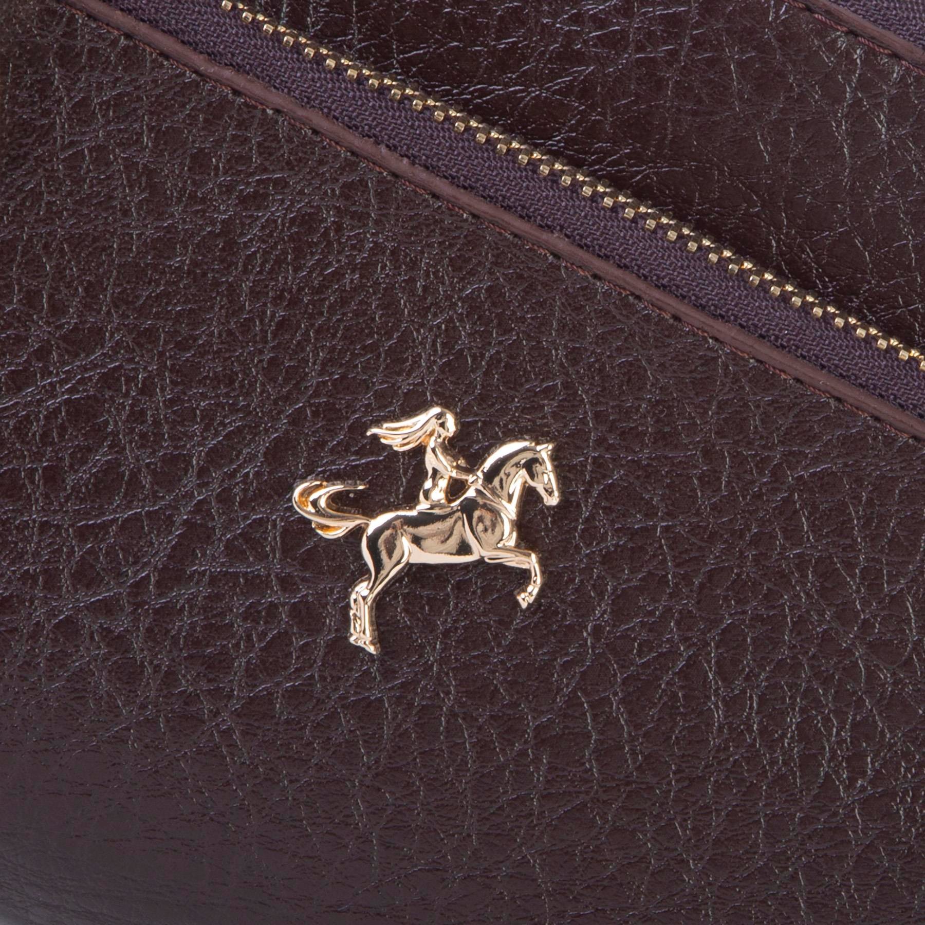 Nas Bag Kadın Çapraz ve Clutch Çanta Bilek ve Çapraz Askılı (24x15 cm) Kahve Victoria 