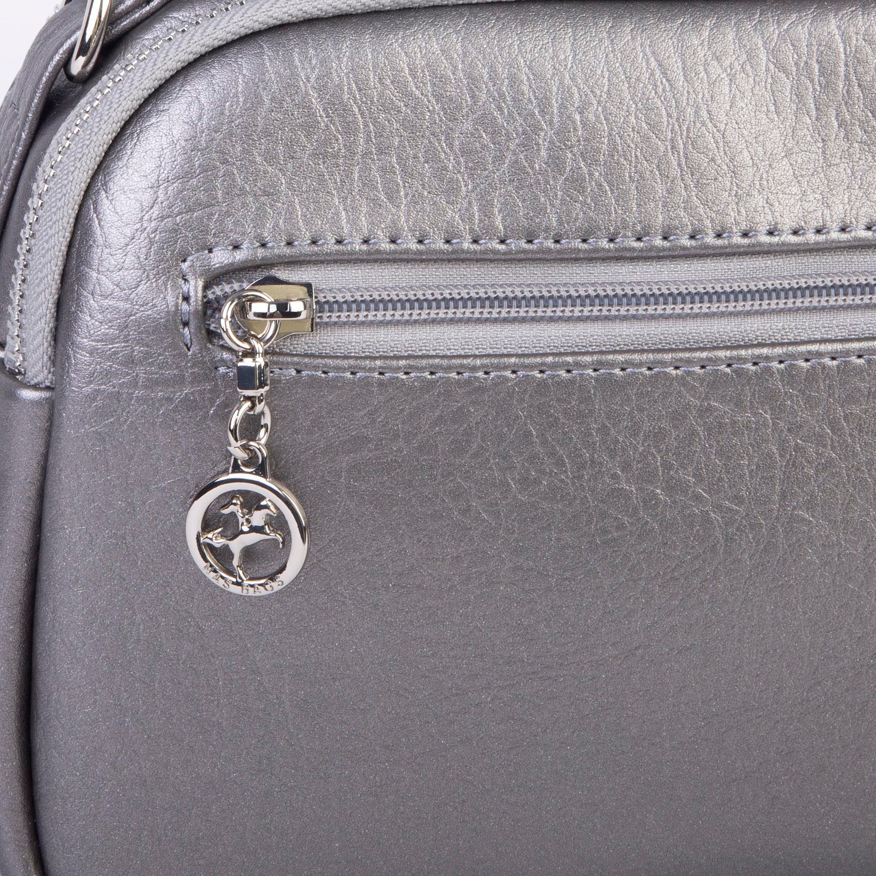 Nas Bag Kadın Çok Gözlü Mini El ve Çapraz Çanta Gri  Victoria