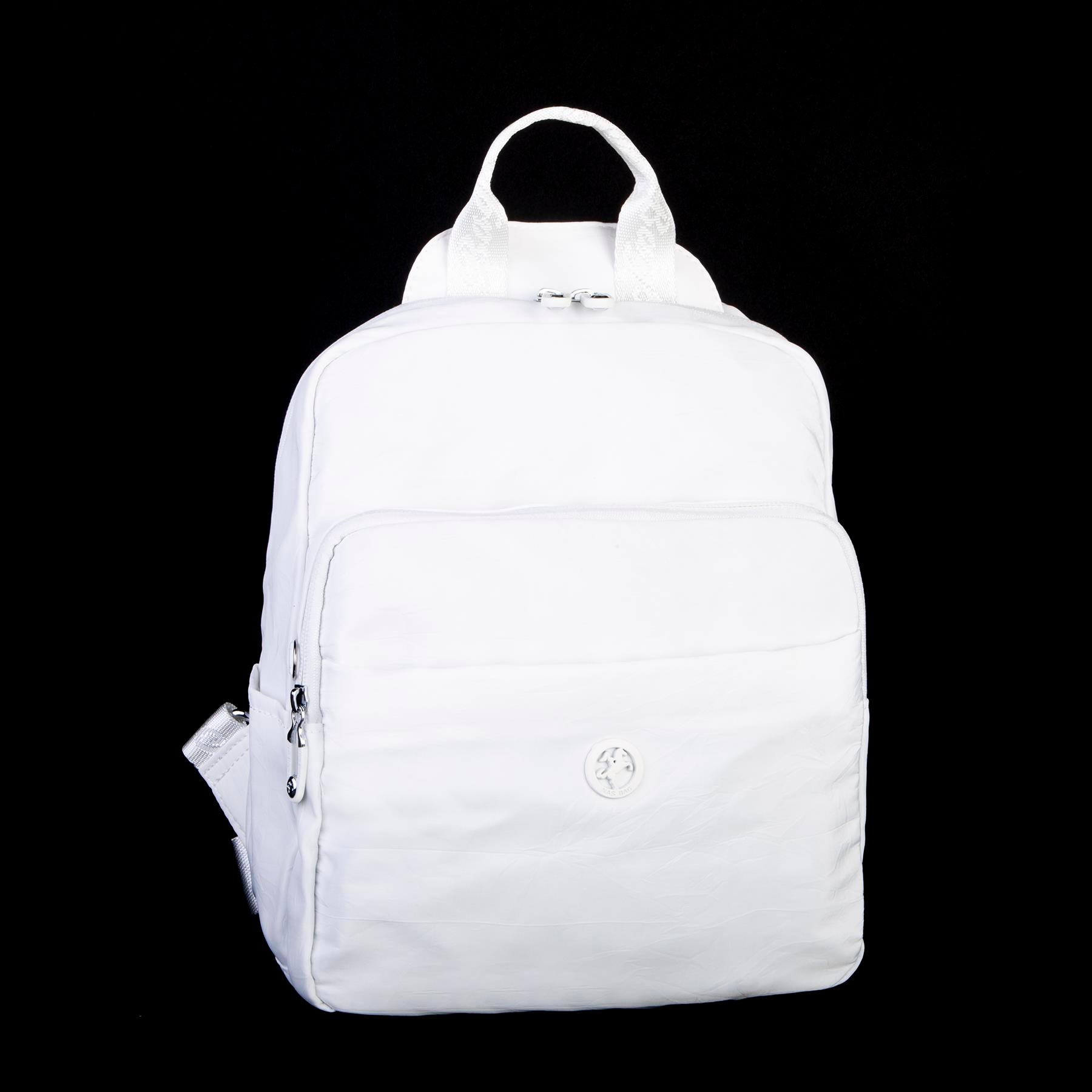 Nas Bag Kadın Çok Gözlü Su Geçirmez (water proof ) Ultra Hafif Sırt Çantası Beyaz