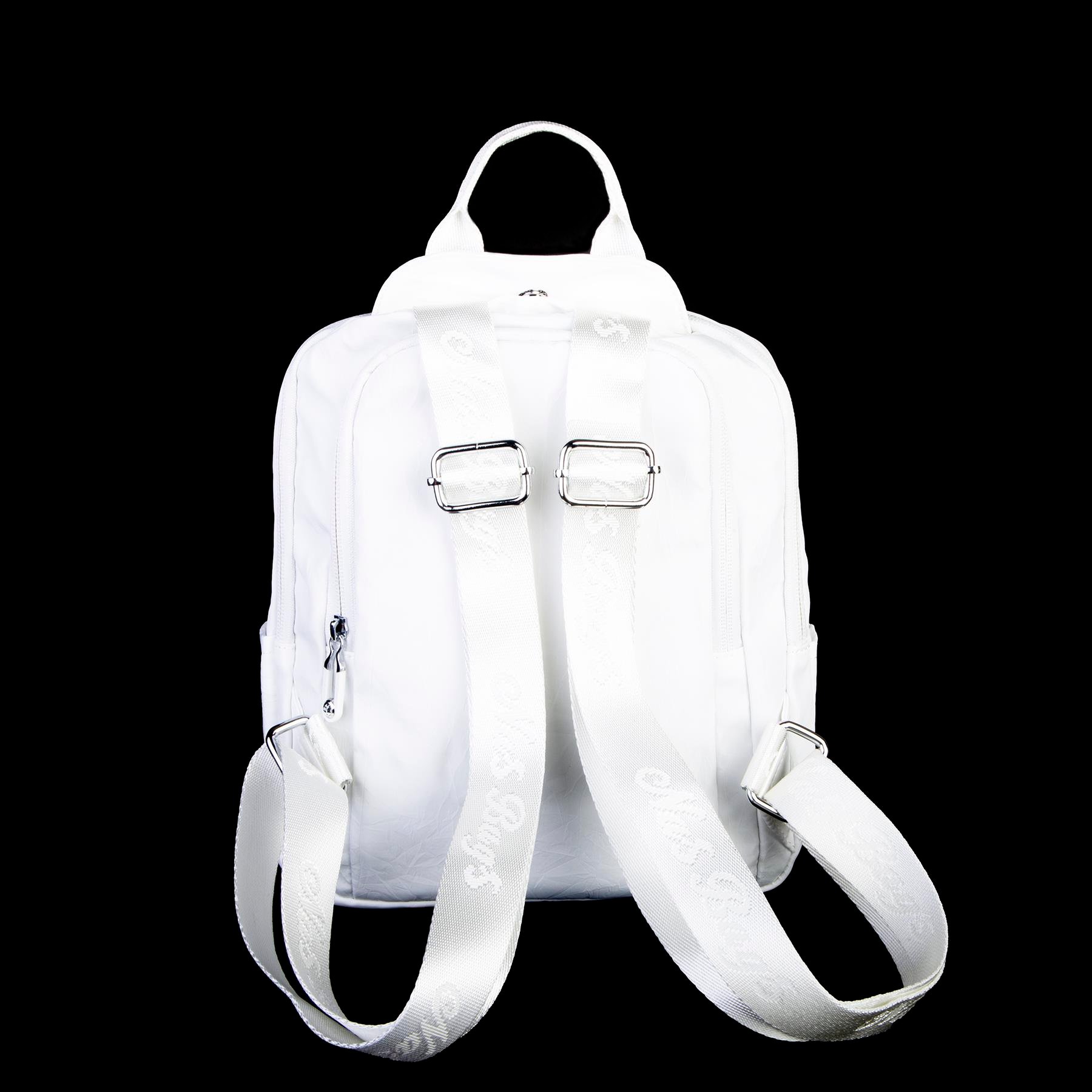 Nas Bag Kadın Çok Gözlü Su Geçirmez (water proof ) Ultra Hafif Sırt Çantası Beyaz