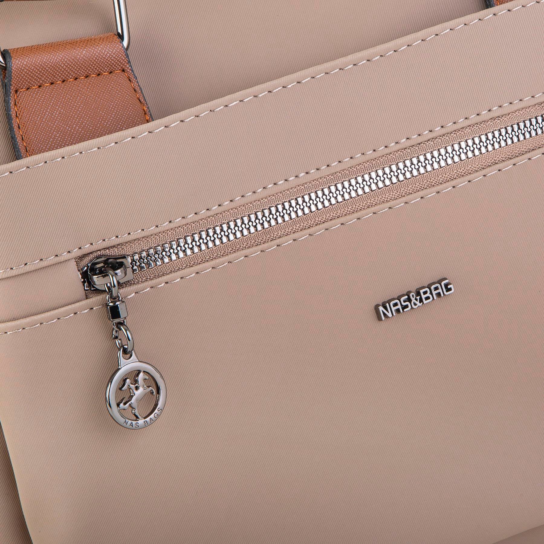 Nas Bag Kadın El Çantası Vizon  Taba Buzzy