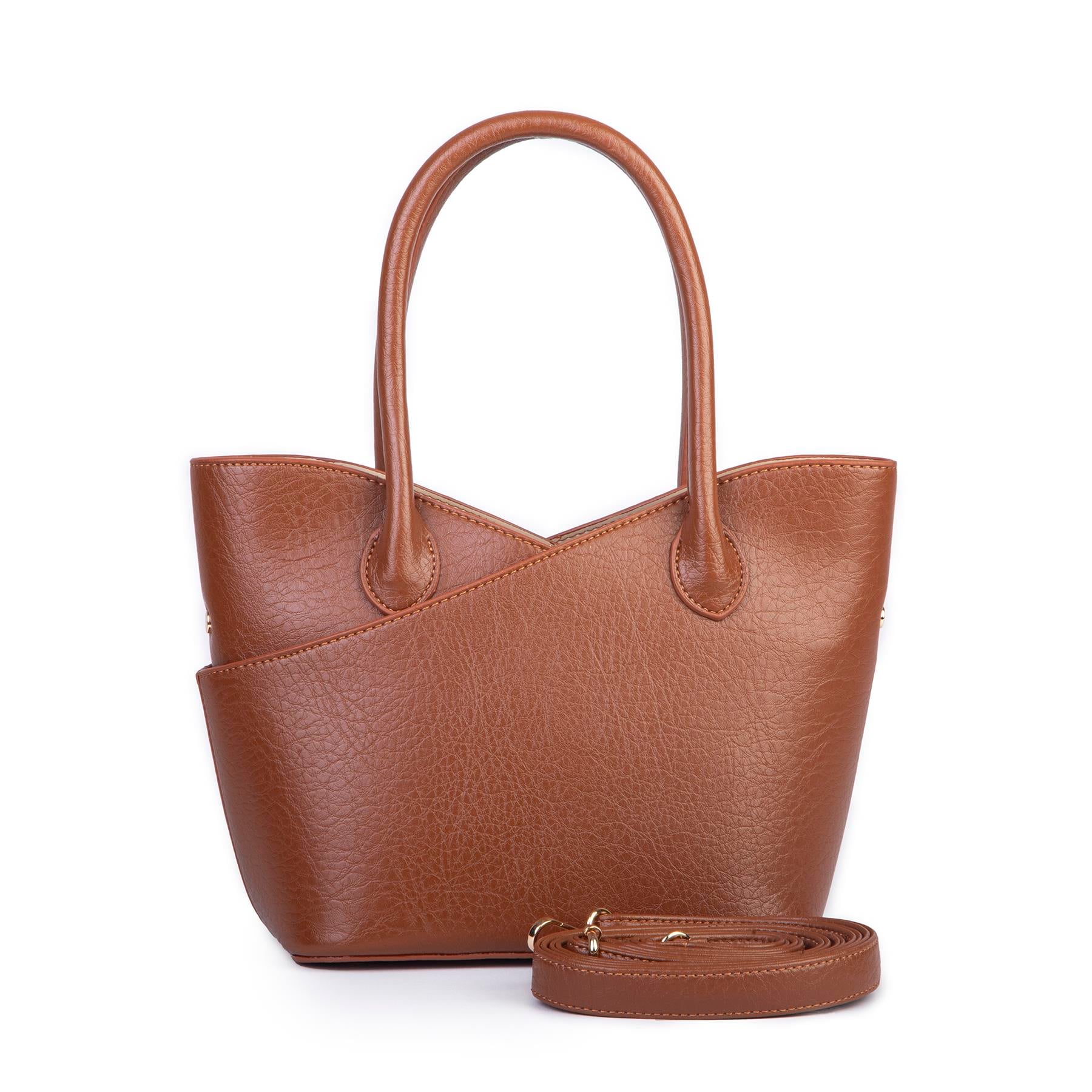 Nas Bag Kadın El ve Omuz Çantası Premium Seri Taba Victoria