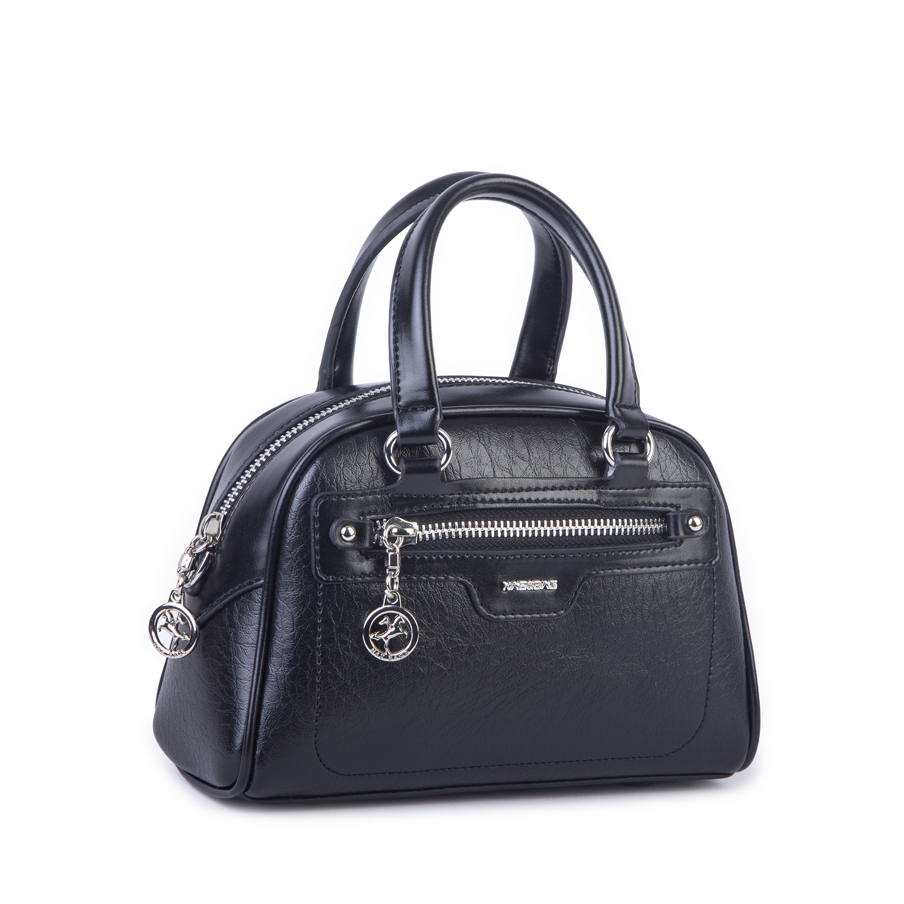 Nas Bag Kadın Mini El ve Çapraz Çanta Siyah Victoria