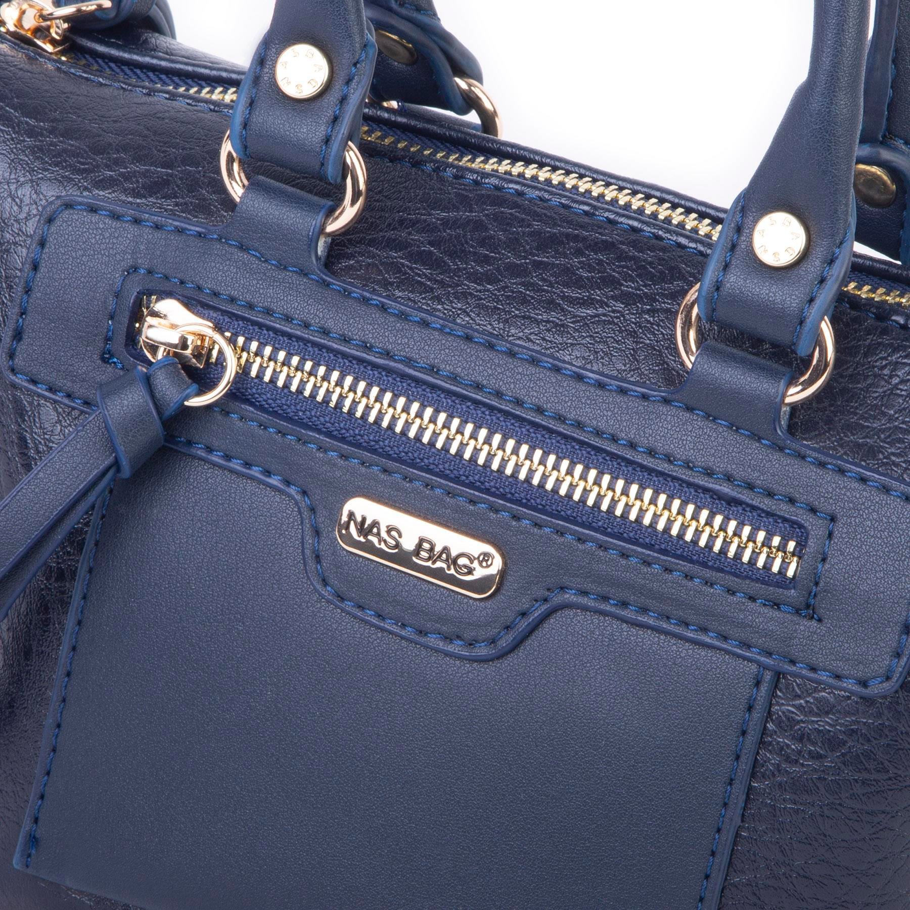 Nas Bag Kadın Mini El ve Postacı Çantası Lacivert Victoria
