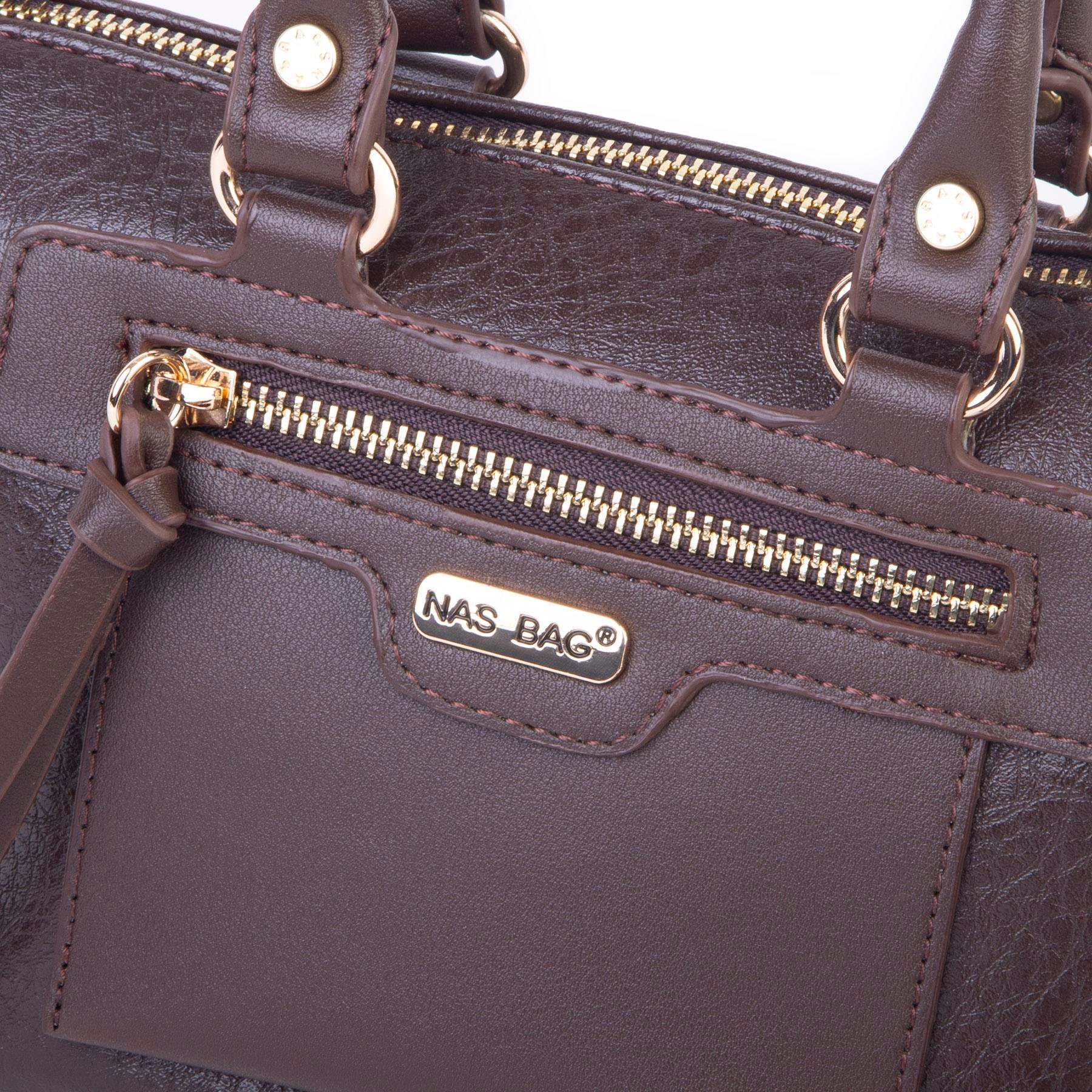 Nas Bag Kadın Mini El ve Postacı Çantası Kahve Victoria