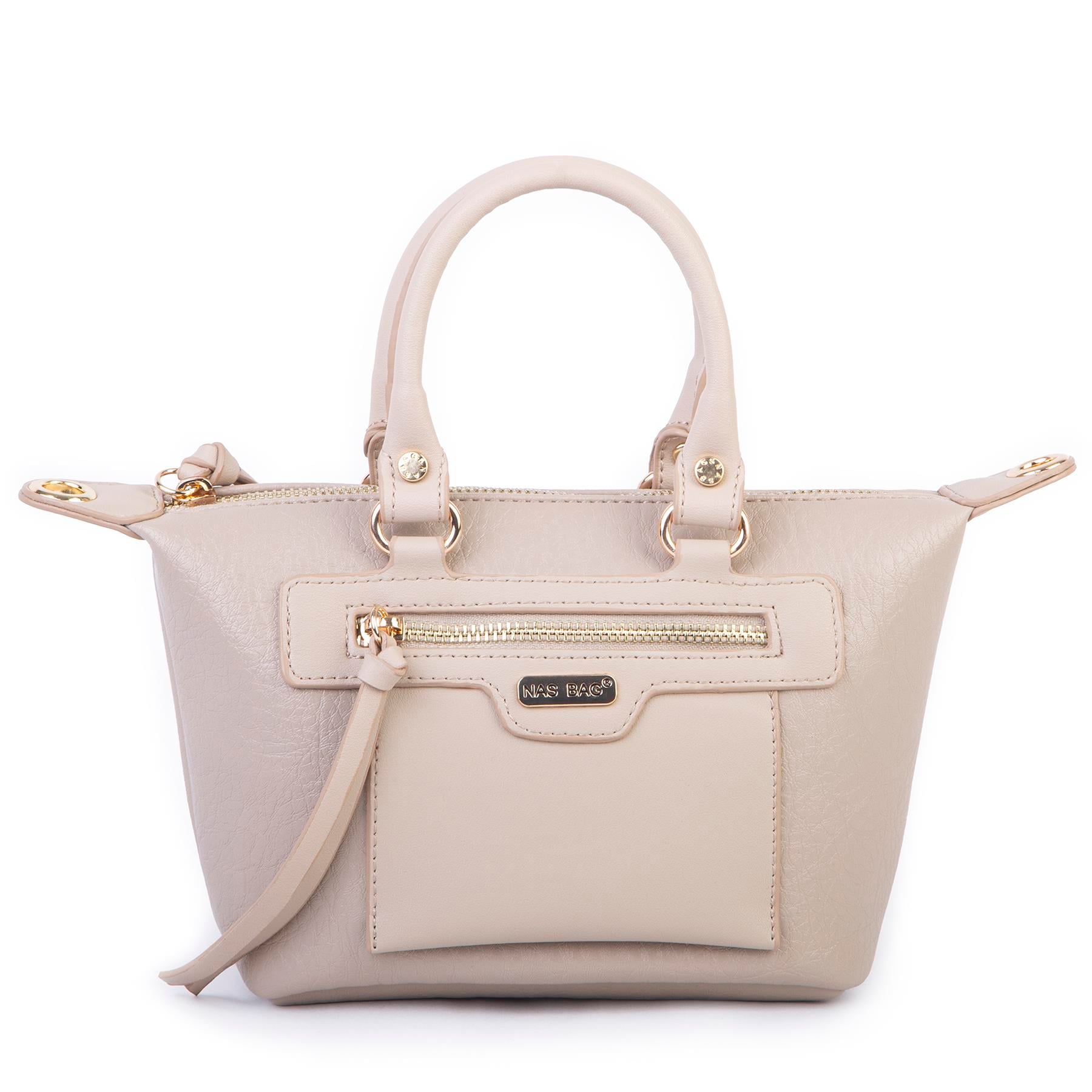 Nas Bag Kadın Mini El ve Postacı Çantası Kum Victoria