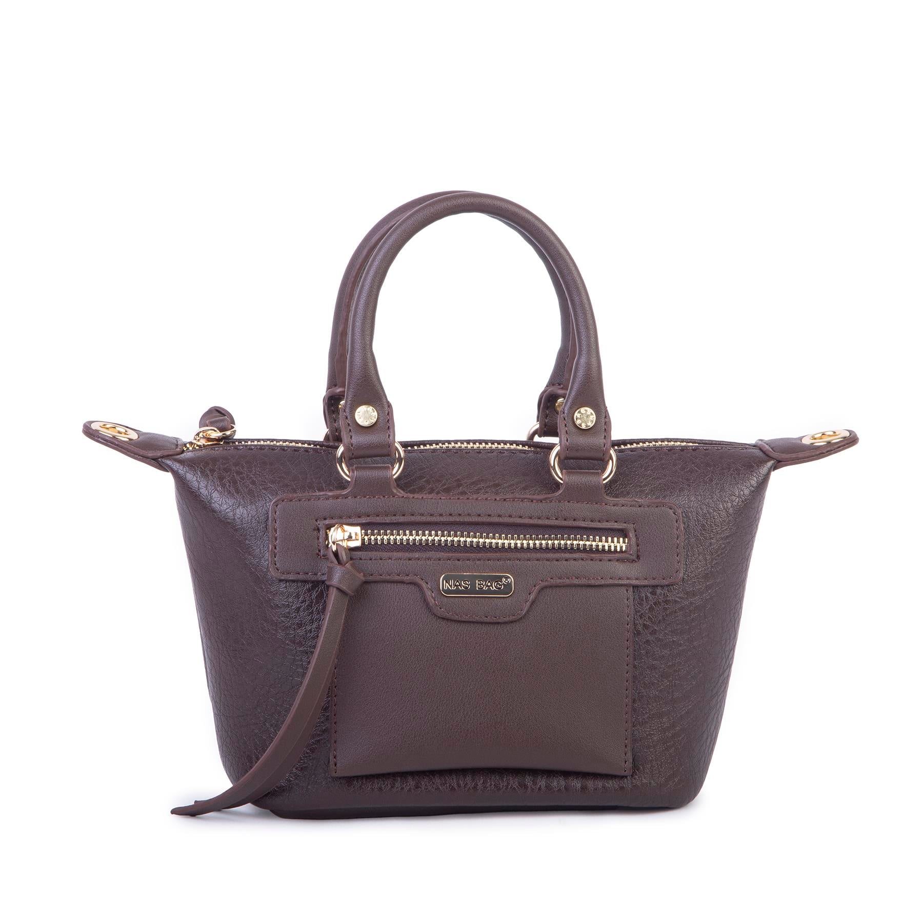 Nas Bag Kadın Mini El ve Postacı Çantası Kahve Victoria