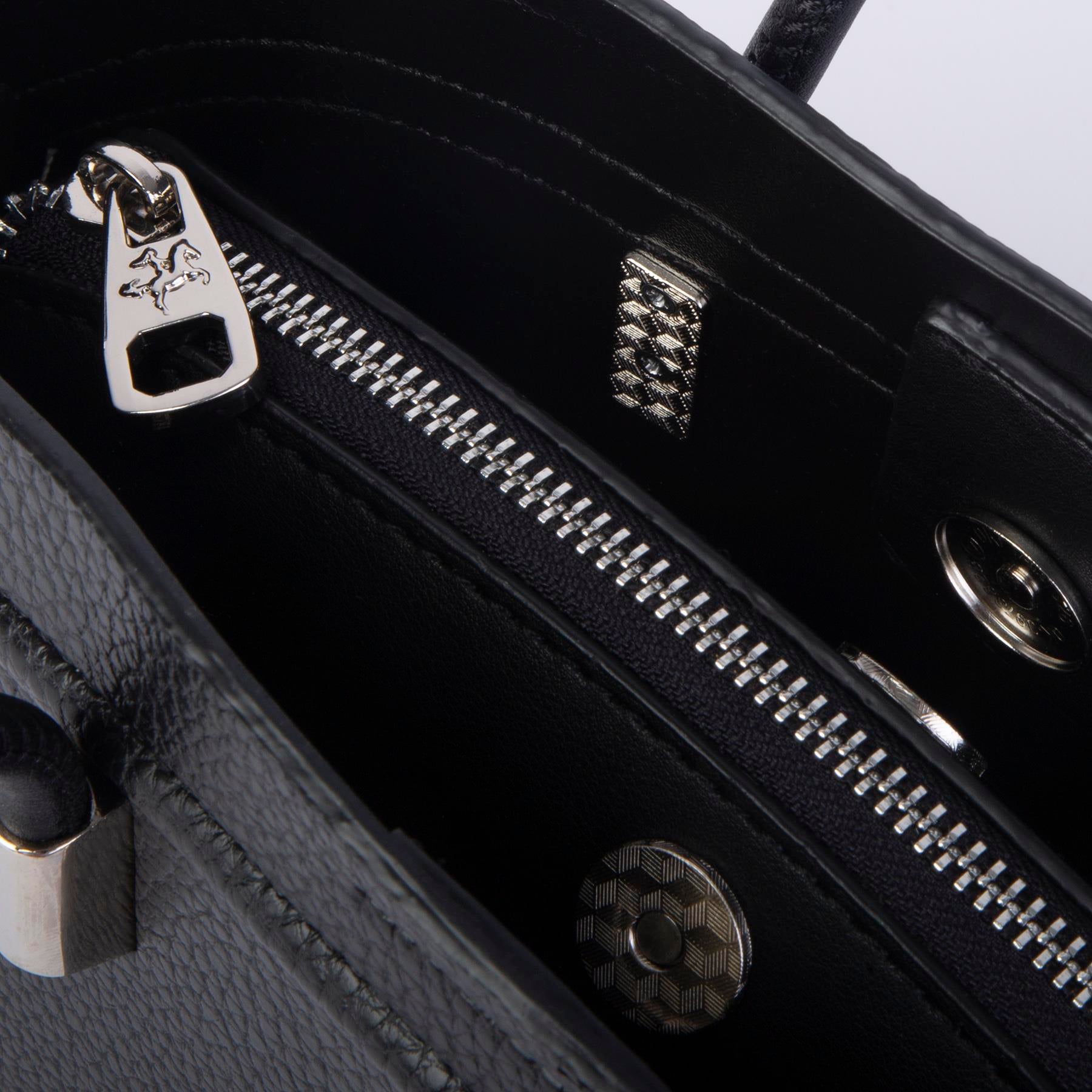 Nas Bag Kadın Mini Sepet Çanta El ve Çapraz Çanta Siyah Lopez ( 20x18cm)