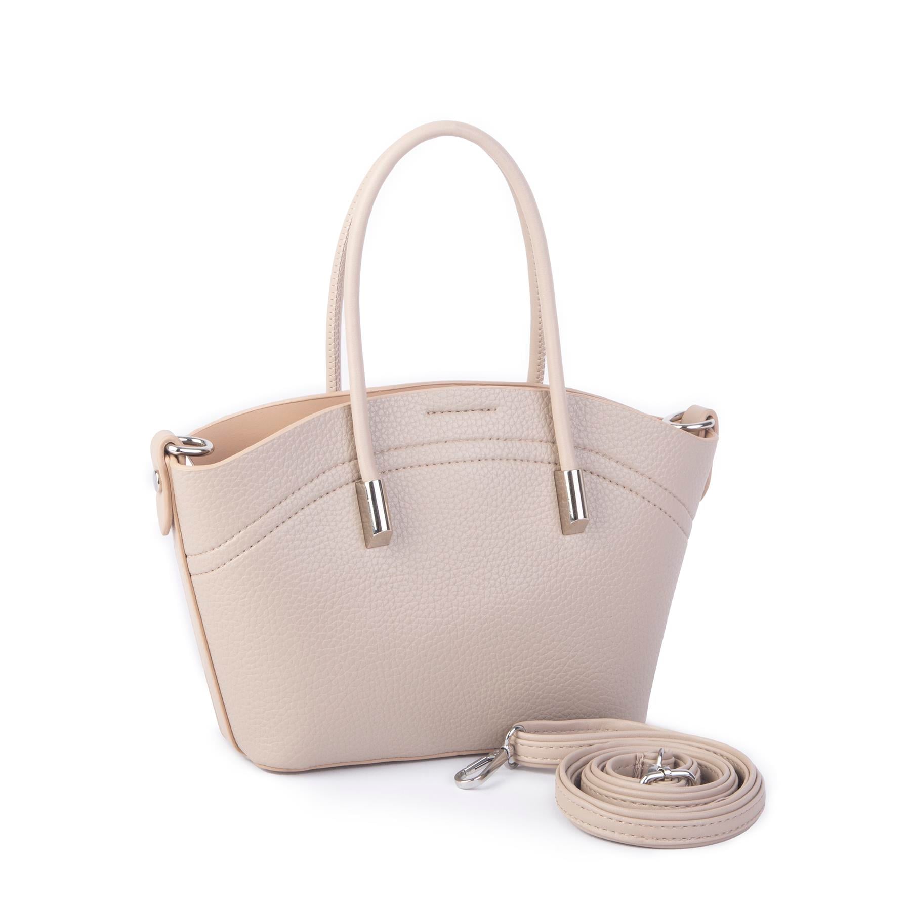Nas Bag Kadın Mini Sepet Çanta El ve Çapraz Çanta Kum  Lopez ( 20x18cm)