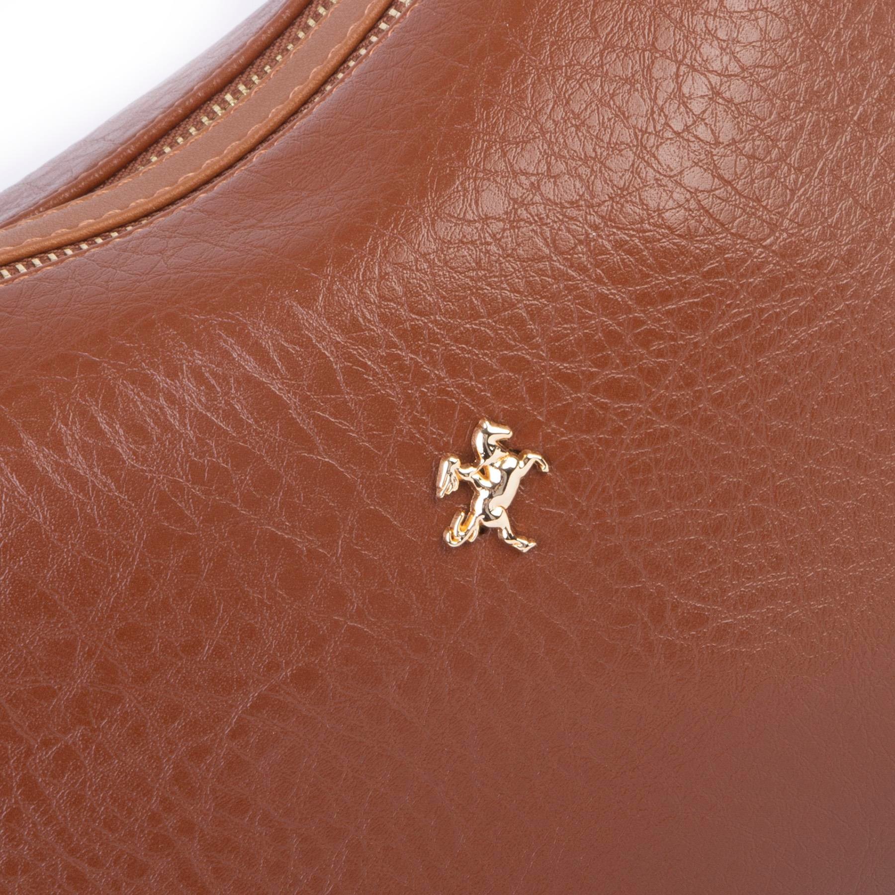 Nas Bag Kadın Omuz ve Çapraz Çanta Çok Gözlü Şık Tasarım (28x18 cm) Taba Victoria