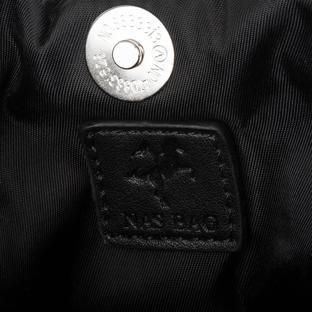 Nas Bag Kadın Omuz ve El Çantası Siyah Silver Diamond Gümüş Taşlı Şık  Askılı Çanta
