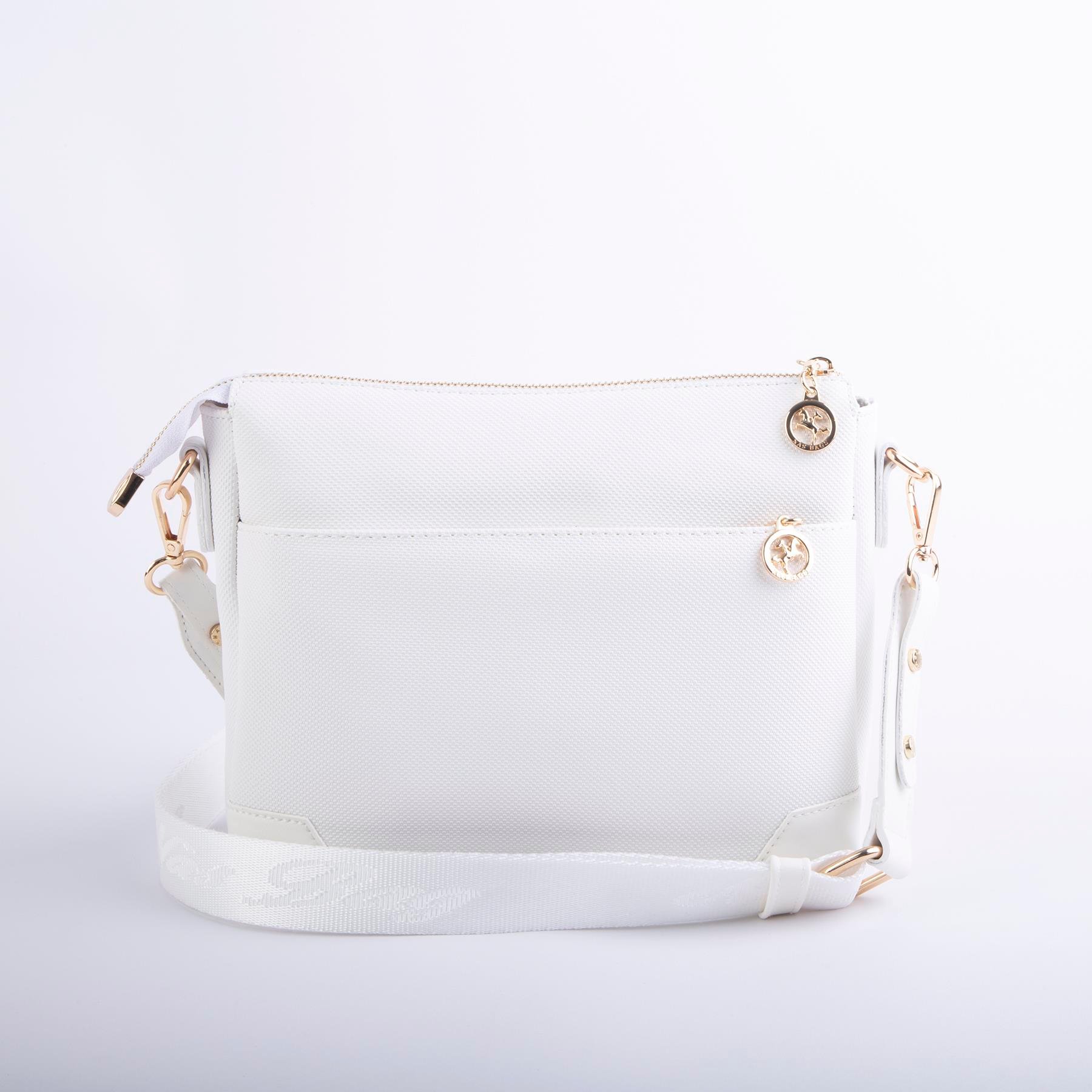 Nas Bag Kadın Postacı Çapraz Çanta Beyaz Lacst  (en 25 cm ;boy 22 cm )