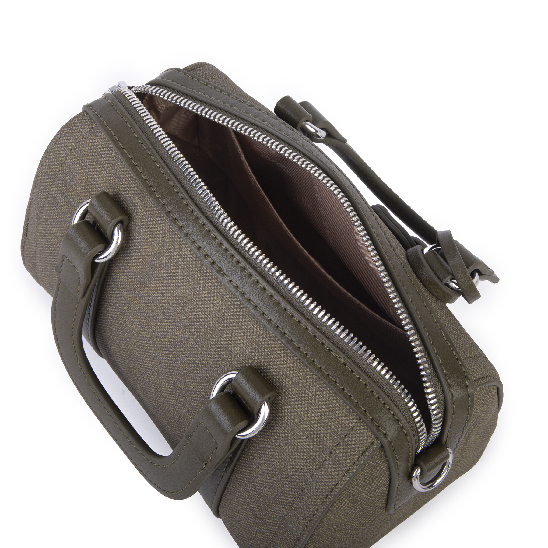 Nas Bag Kadın Premium Mini 2li set El Omuz ve Çapraz Çanta ile Cüzdan Seti Yeşil