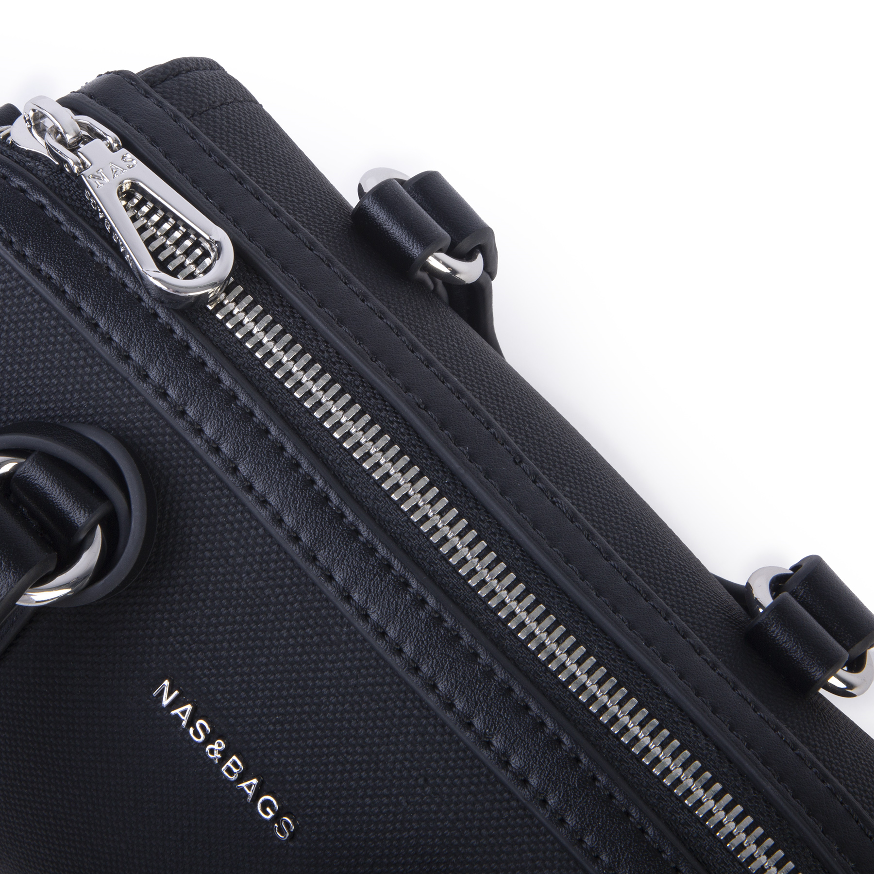 Nas Bag Kadın Premium Mini 2li set El Omuz ve Çapraz Çanta ile Cüzdan Seti Siyah