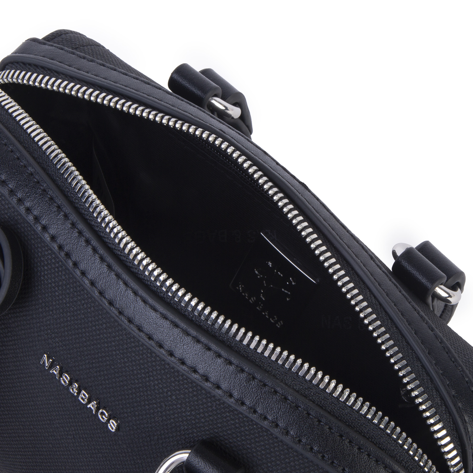 Nas Bag Kadın Premium Mini 2li set El Omuz ve Çapraz Çanta ile Cüzdan Seti Siyah