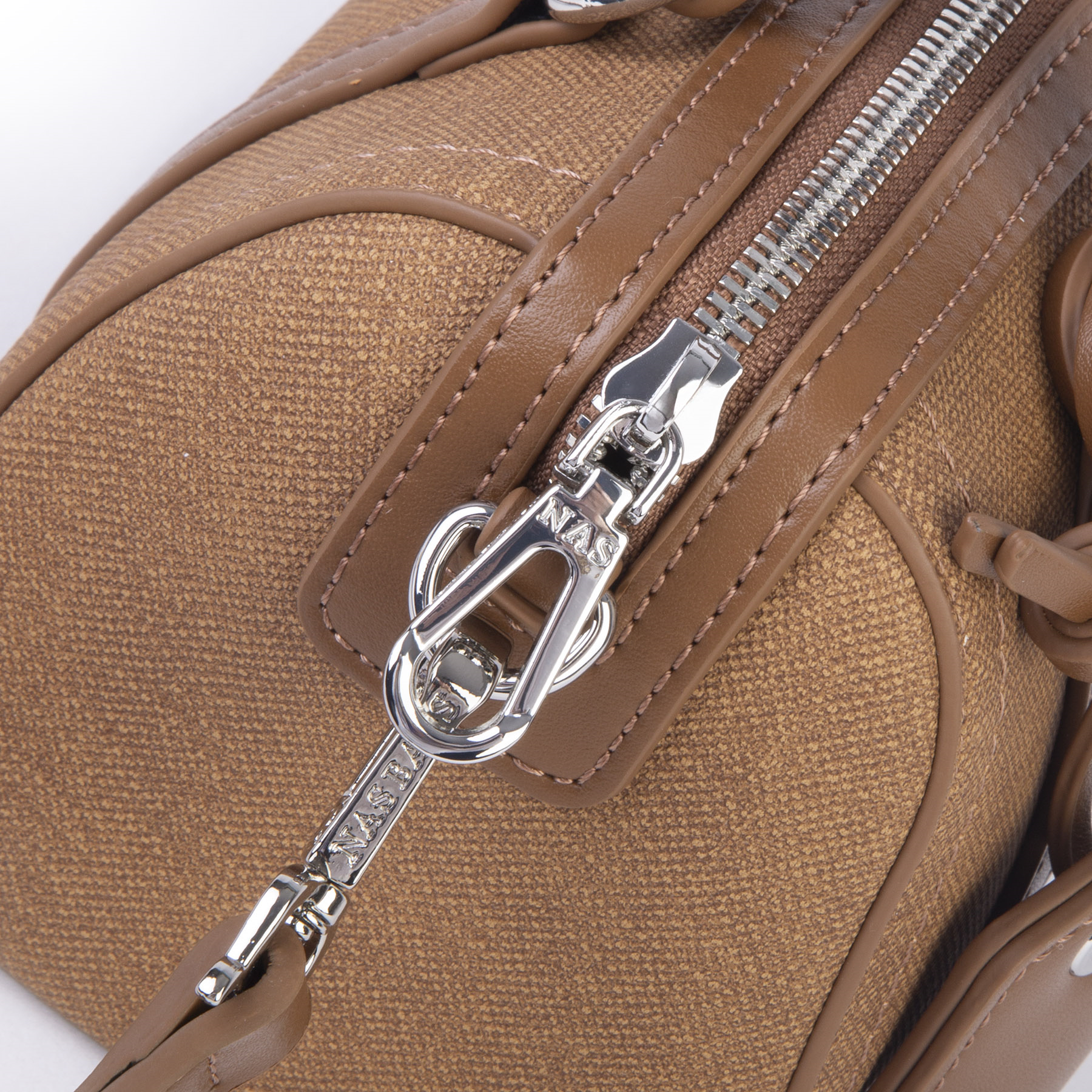 Nas Bag Kadın Premium Mini 2li set El Omuz ve Çapraz Çanta ile Cüzdan Seti Taba 