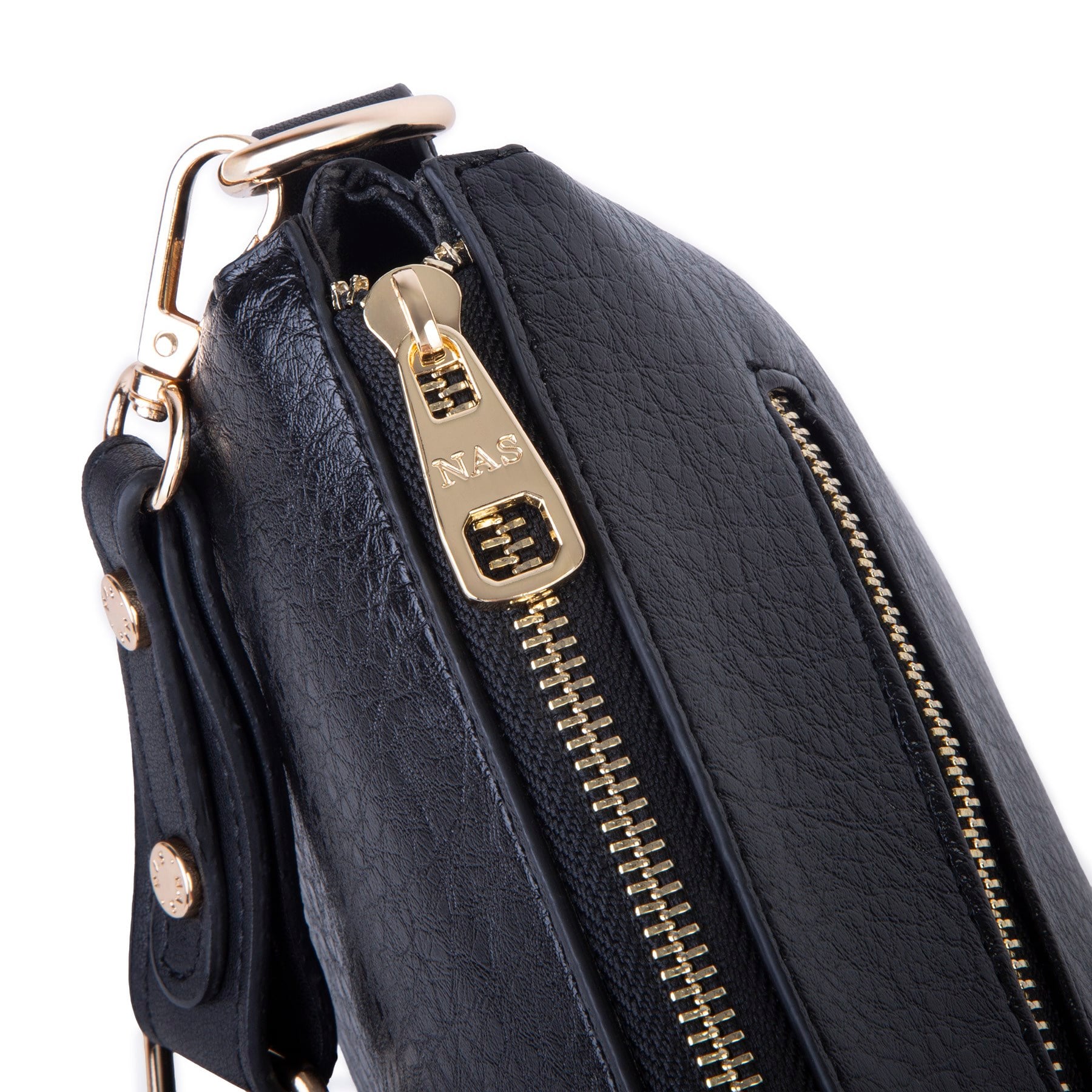 Nas Bag Kadın Sade Günlük Postacı Çantası ( 25x16 cm) Siyah Victoria