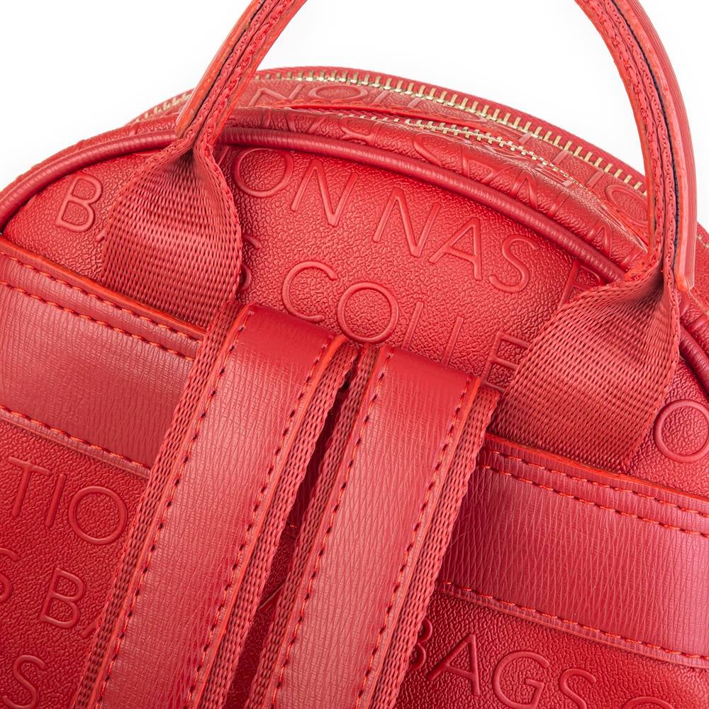 Nas Bag Kadın Sırt Çantası Kırmızı Gofraj