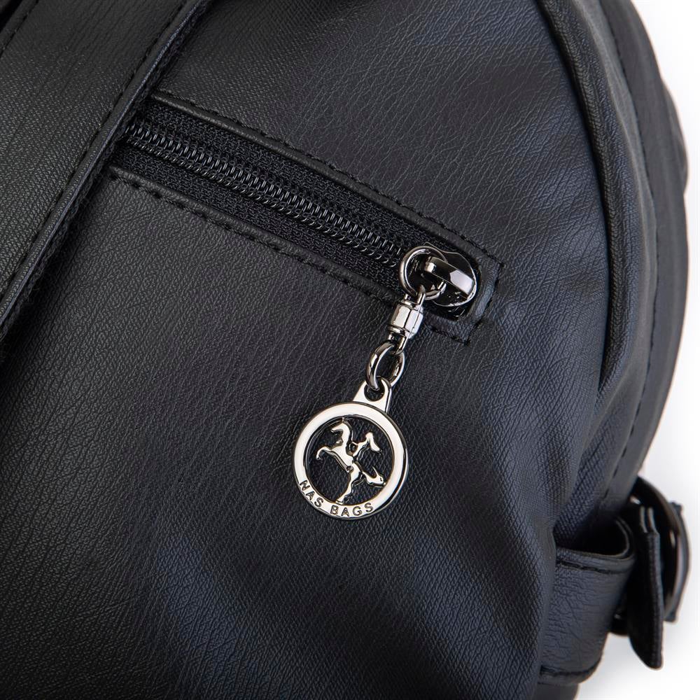Nas Bag Kadın Sırt Çantası Siyah Yıkamalı