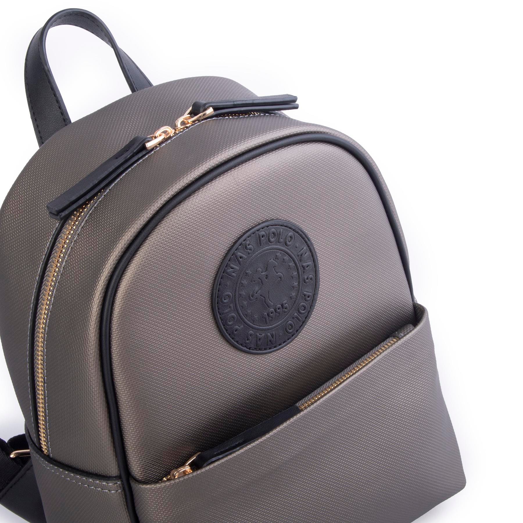 Nas Bag Kadın Spor Sırt Çantası Gri Siyah Lacst