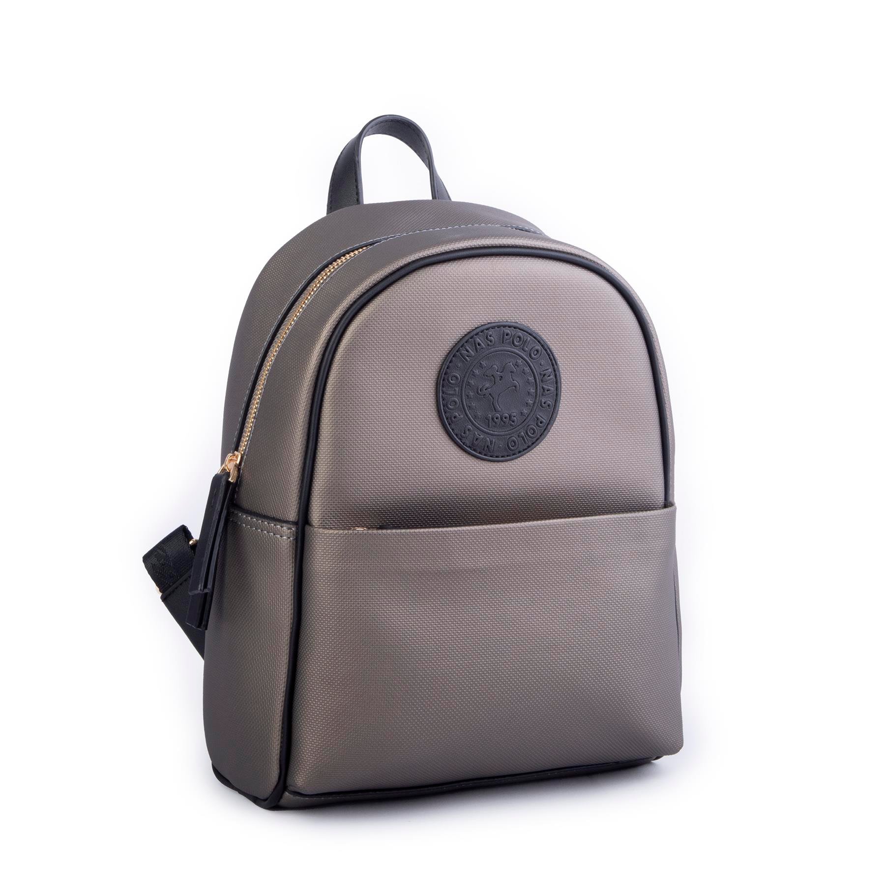 Nas Bag Kadın Spor Sırt Çantası Gri Siyah Lacst