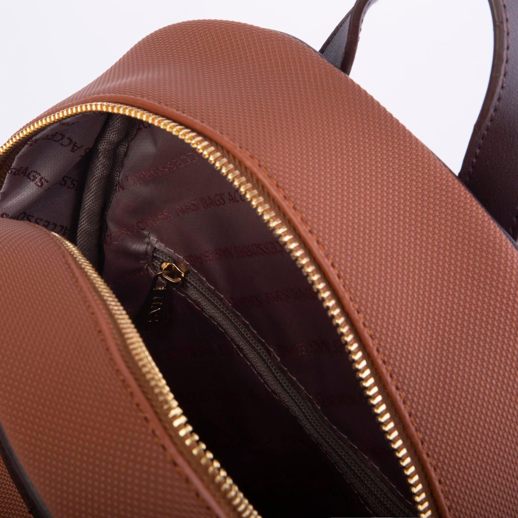 Nas Bag Kadın Spor Sırt Çantası Taba Kahve Lacst