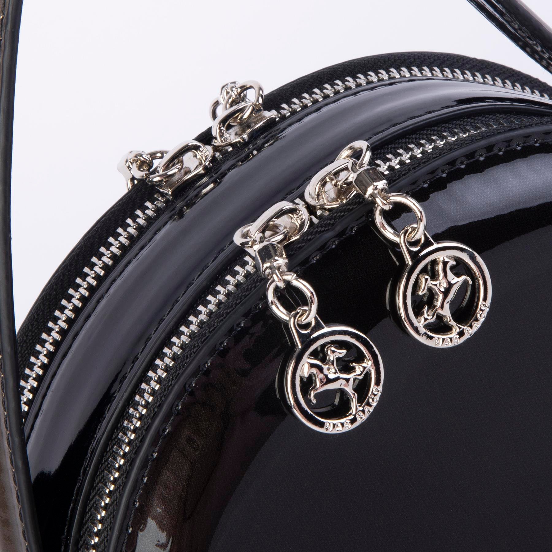 Nas Bag Mini Kadın El ve Çapraz Çanta Gri  Dumanlı (17x17 cm)