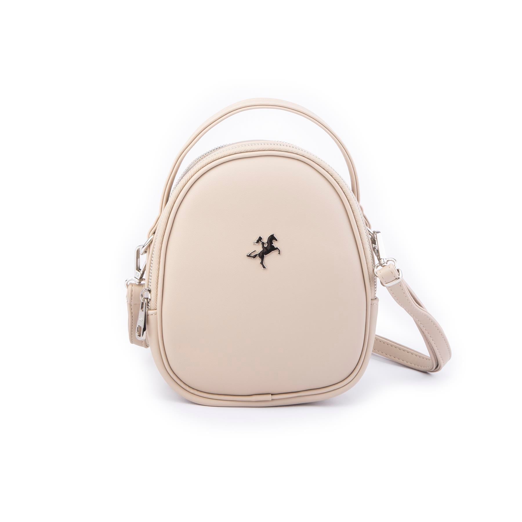 Nas Bag Mini  Kadın Sırt ,El  ve Omuz Çantası Dönüştürülebilir Tasarım Kum   Luna   (en:17cm ;boy :22cm) 