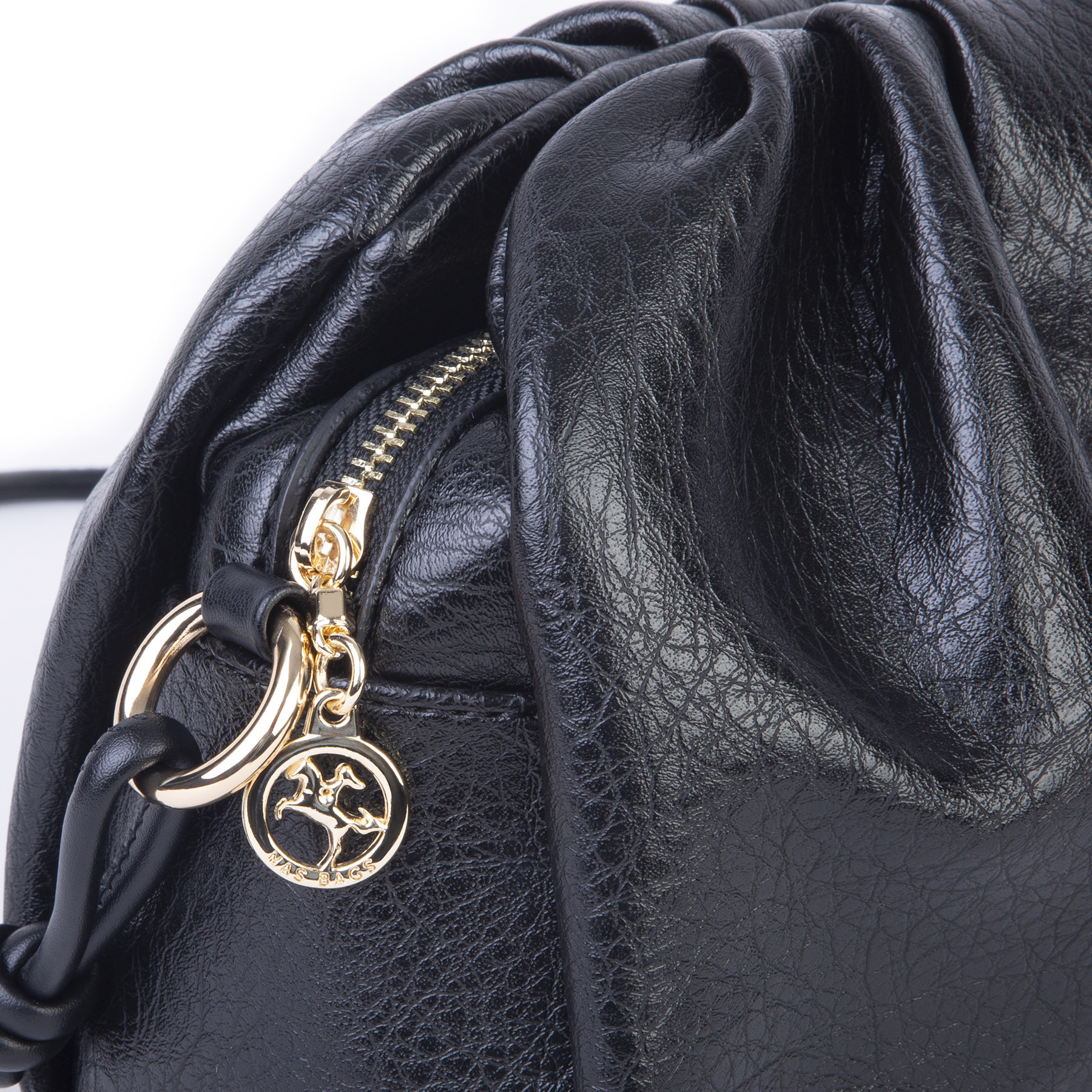 Nas Bag Mini Shopper Kadın Çapraz Çanta Siyah Victoria