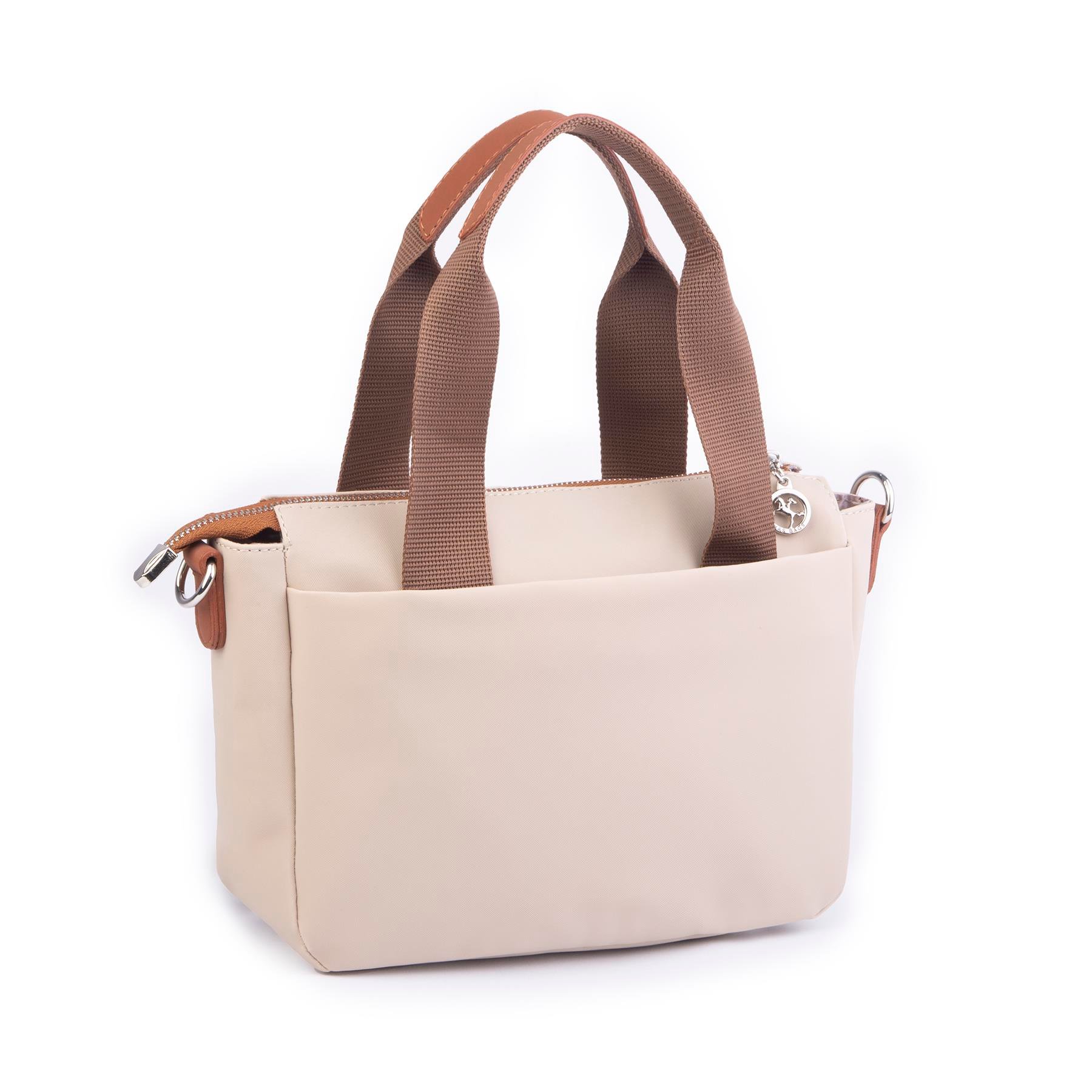 Nas Bag Orjinal Kadın Hafif Omuz El ve Çapraz Çanta Kum Taba Buzzy 