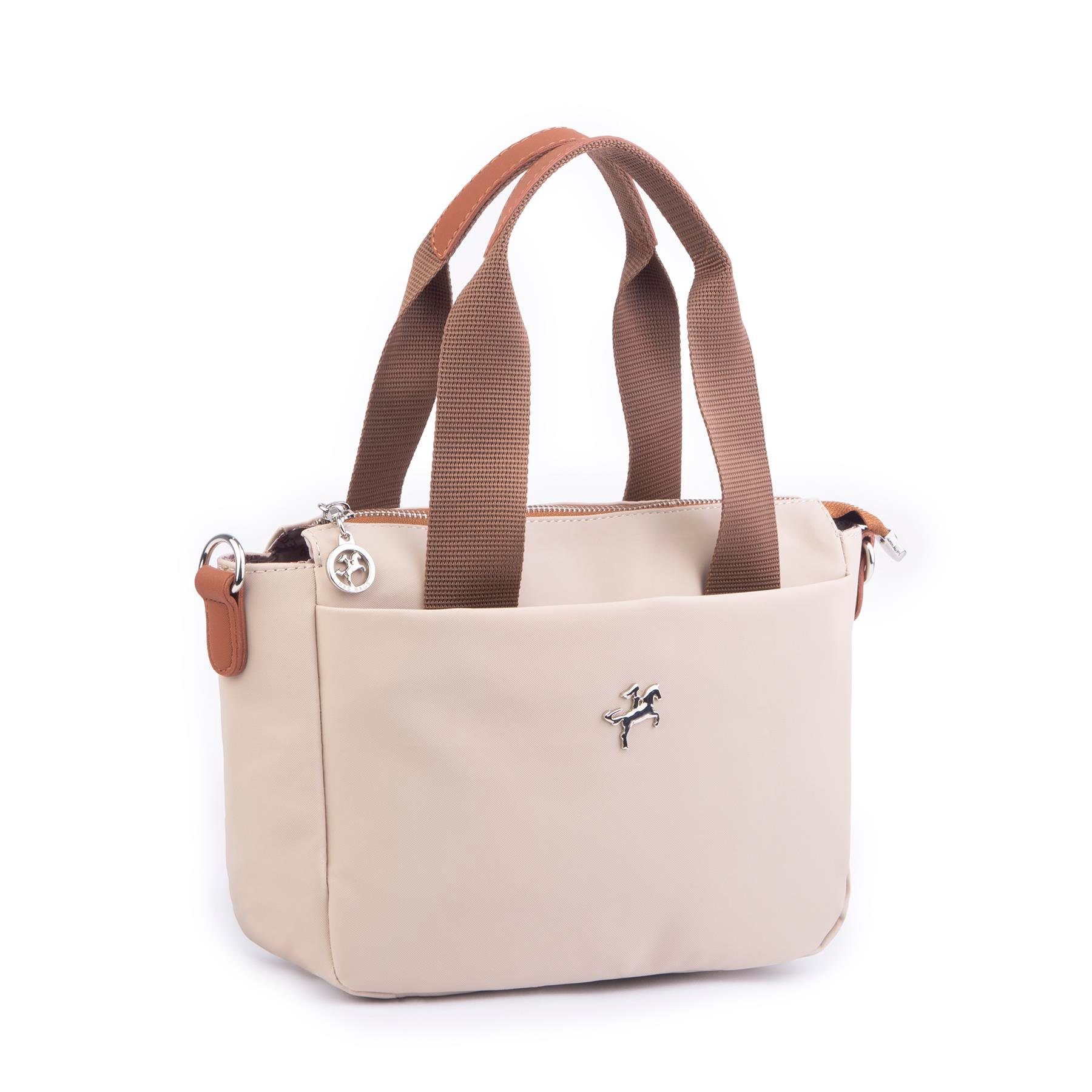 Nas Bag Orjinal Kadın Hafif Omuz El ve Çapraz Çanta Kum Taba Buzzy 