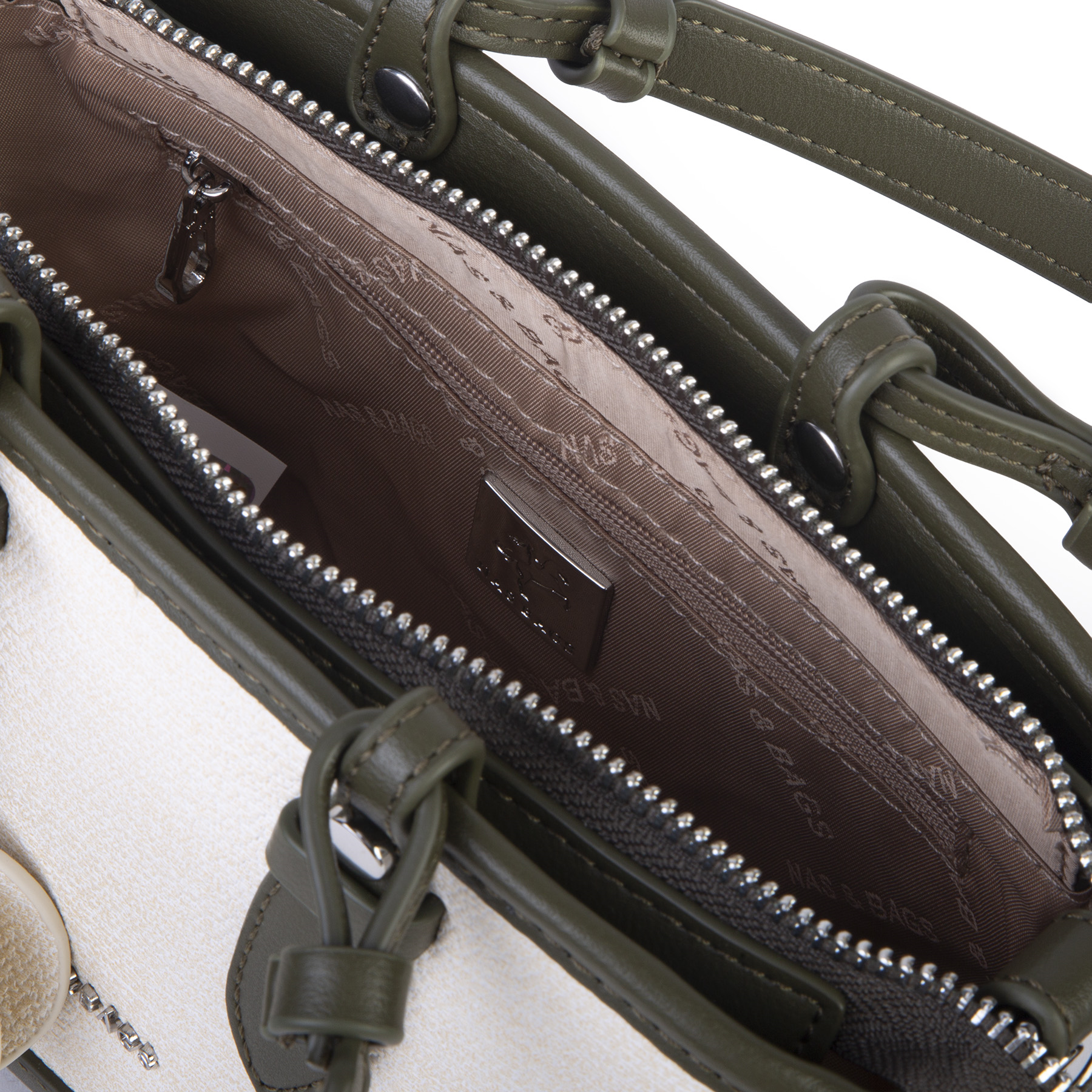 Nas Bag Premium 2 li Set El ve Çapraz Çanta ile Cüzdan Takım Yeşil