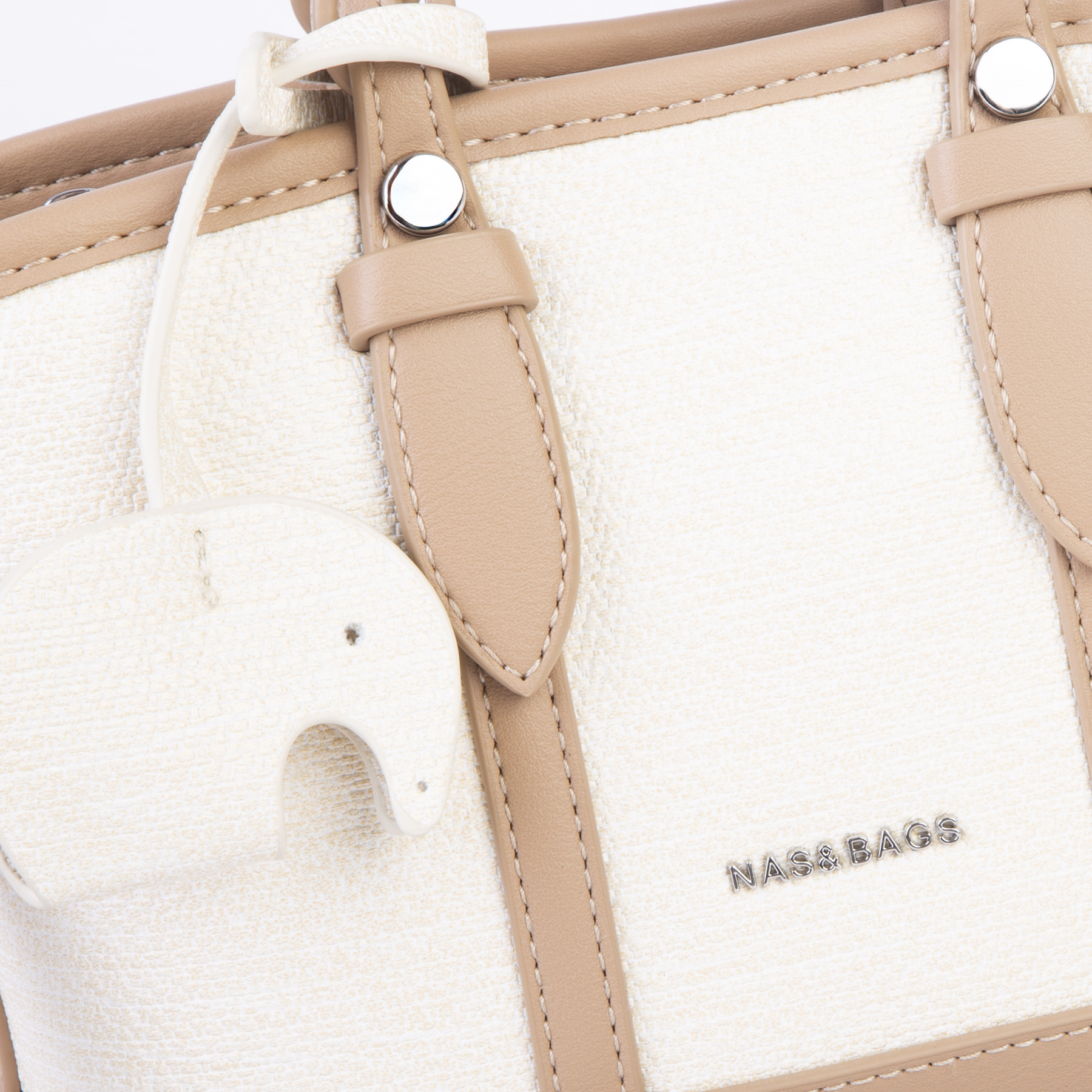 Nas Bag Premium 2 li Set El ve Çapraz Çanta ile Cüzdan Takım Kum