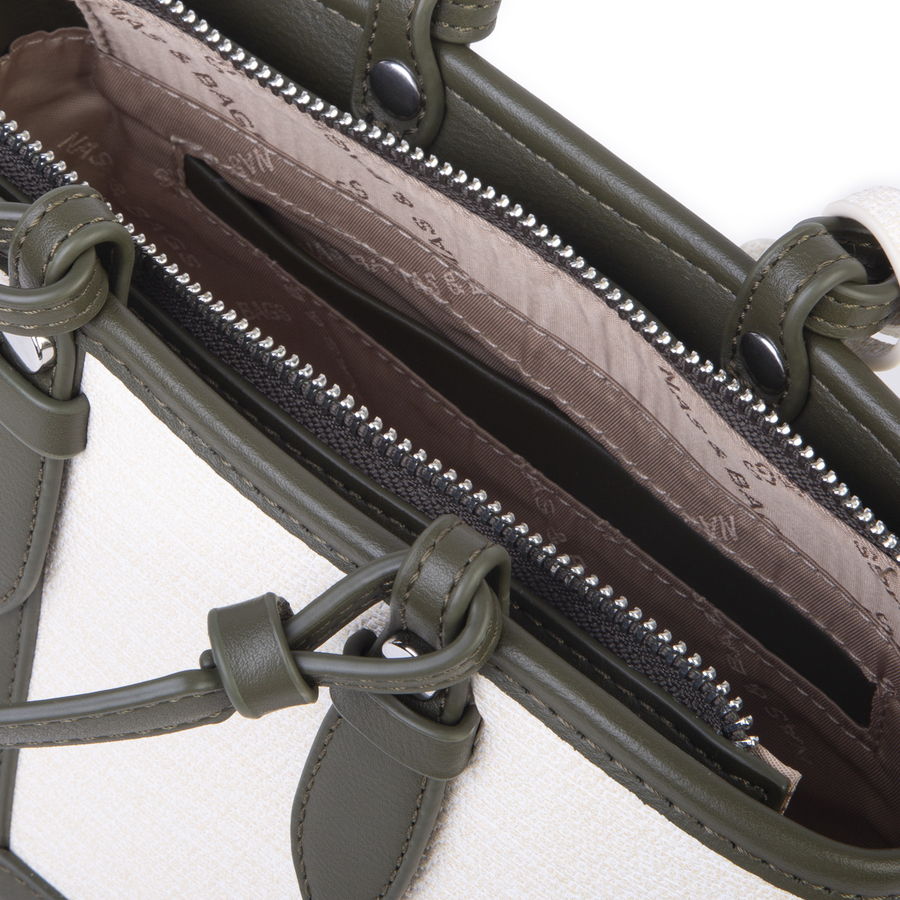 Nas Bag Premium 2 li Set El ve Çapraz Çanta ile Cüzdan Takım Yeşil