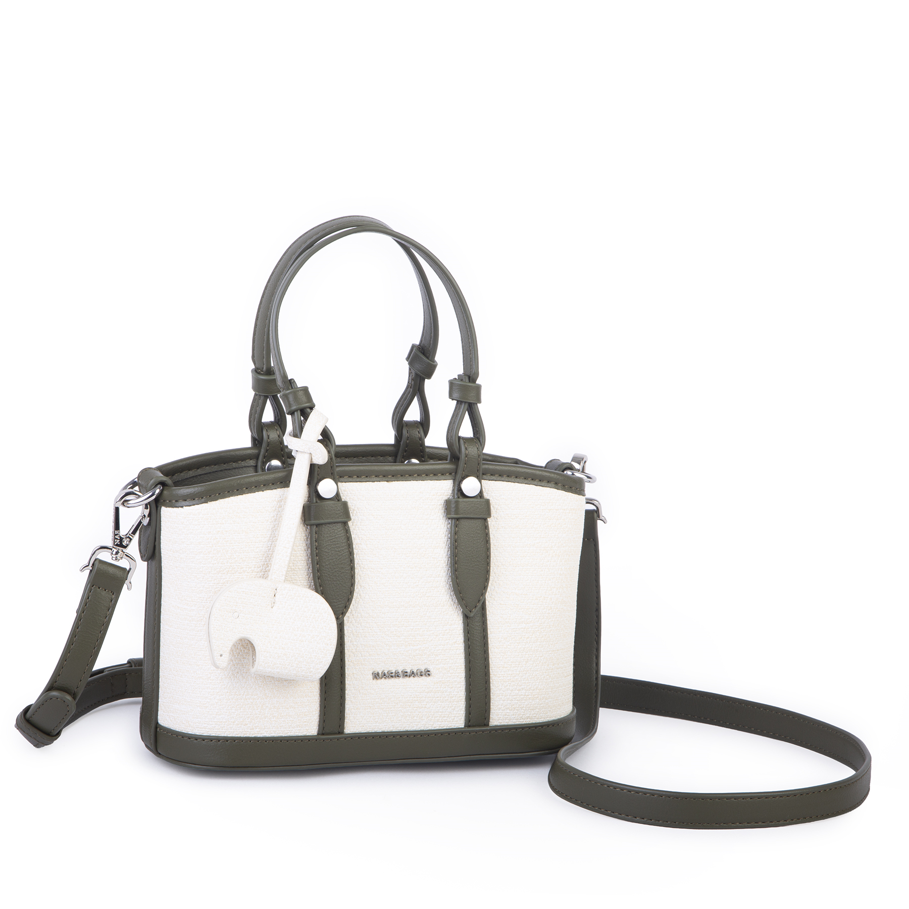 Nas Bag Premium 2 li Set El ve Çapraz Çanta ile Cüzdan Takım Yeşil