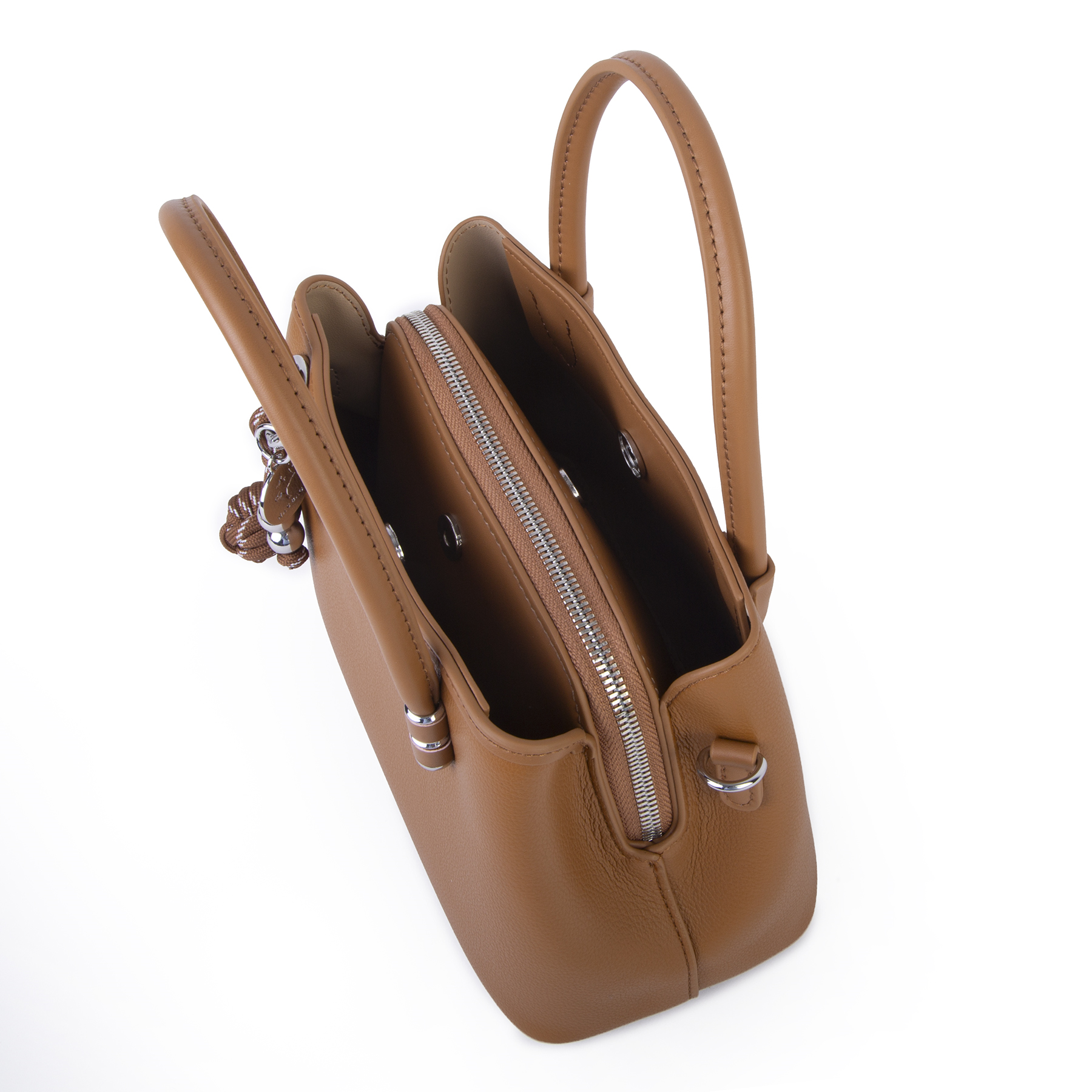 Nas Bag Premium 2li set Çanta El Omuz ve Çapraz Çanta Cüzdan Taba