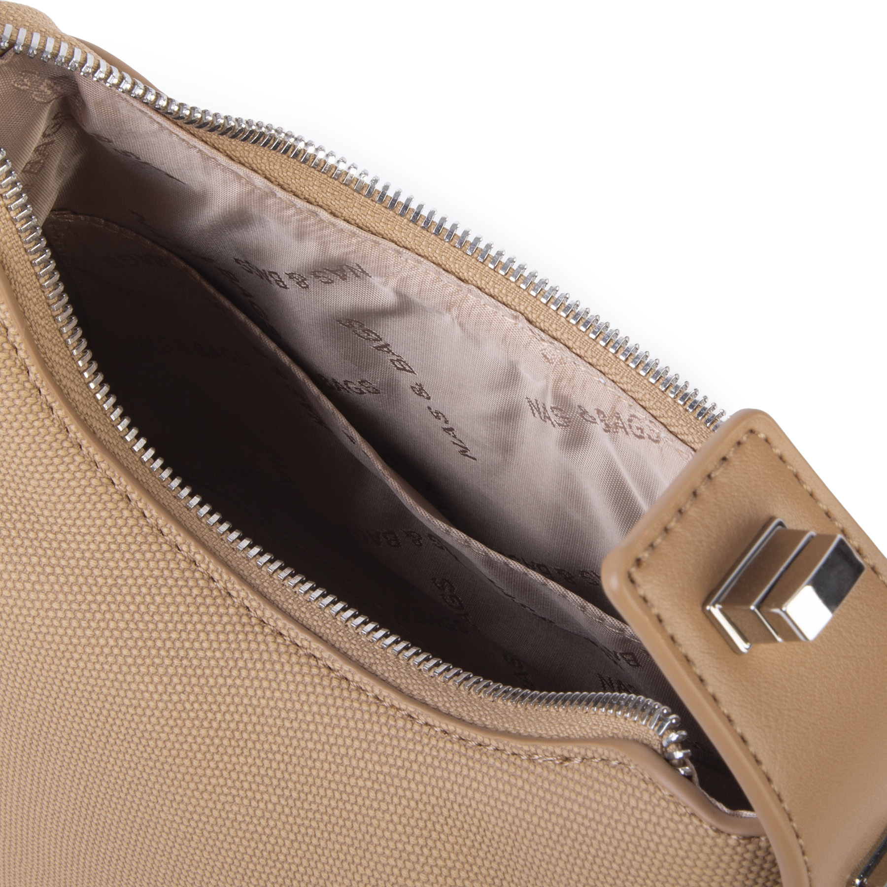 Nas Bag Premium 2li Set Kadın El Omuz ve Postacı Çantası ile Cüzdan Set Kum