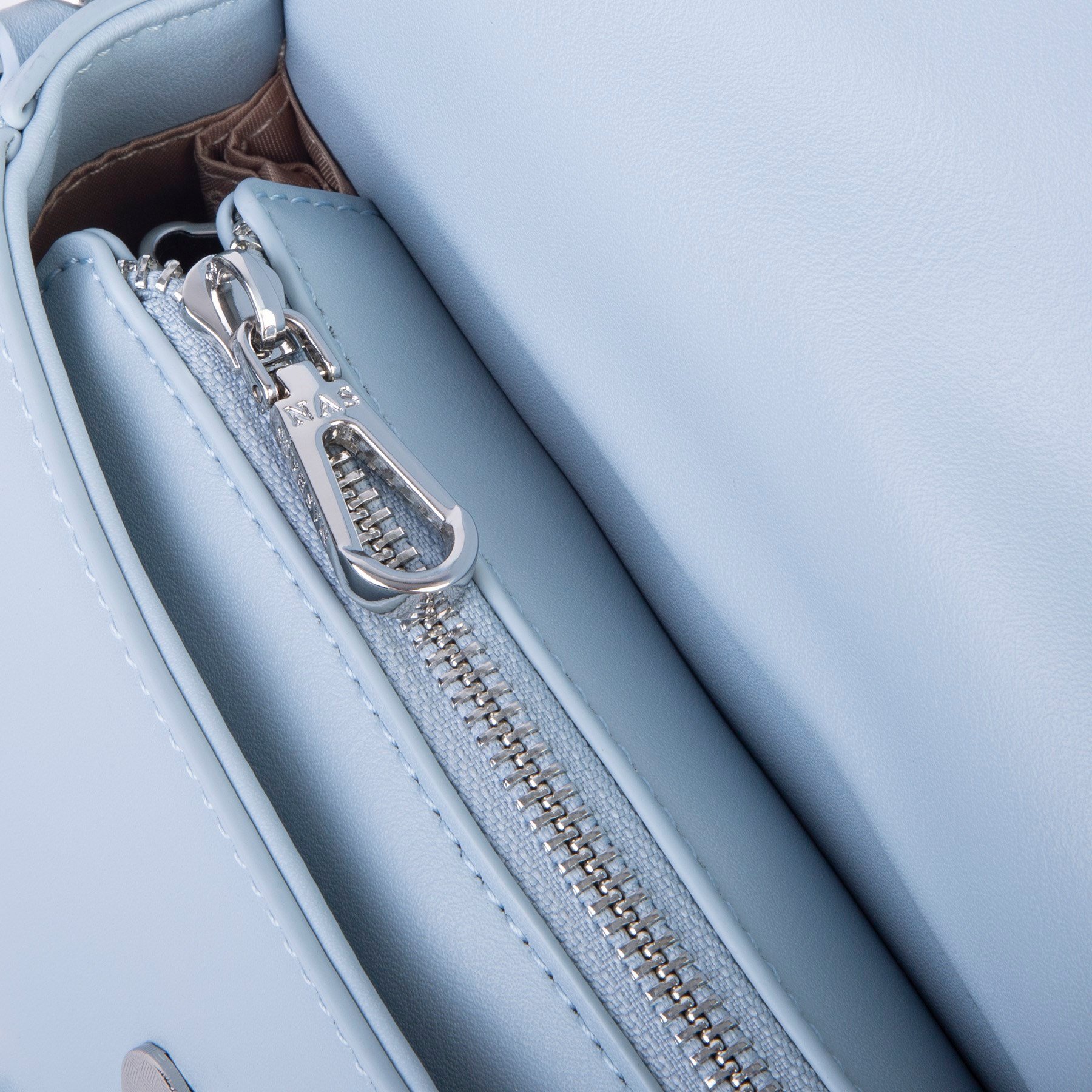 Nas Bag Premium Seri Mini 2li Set Çapraz El ve Cüzdan Seti Mavi