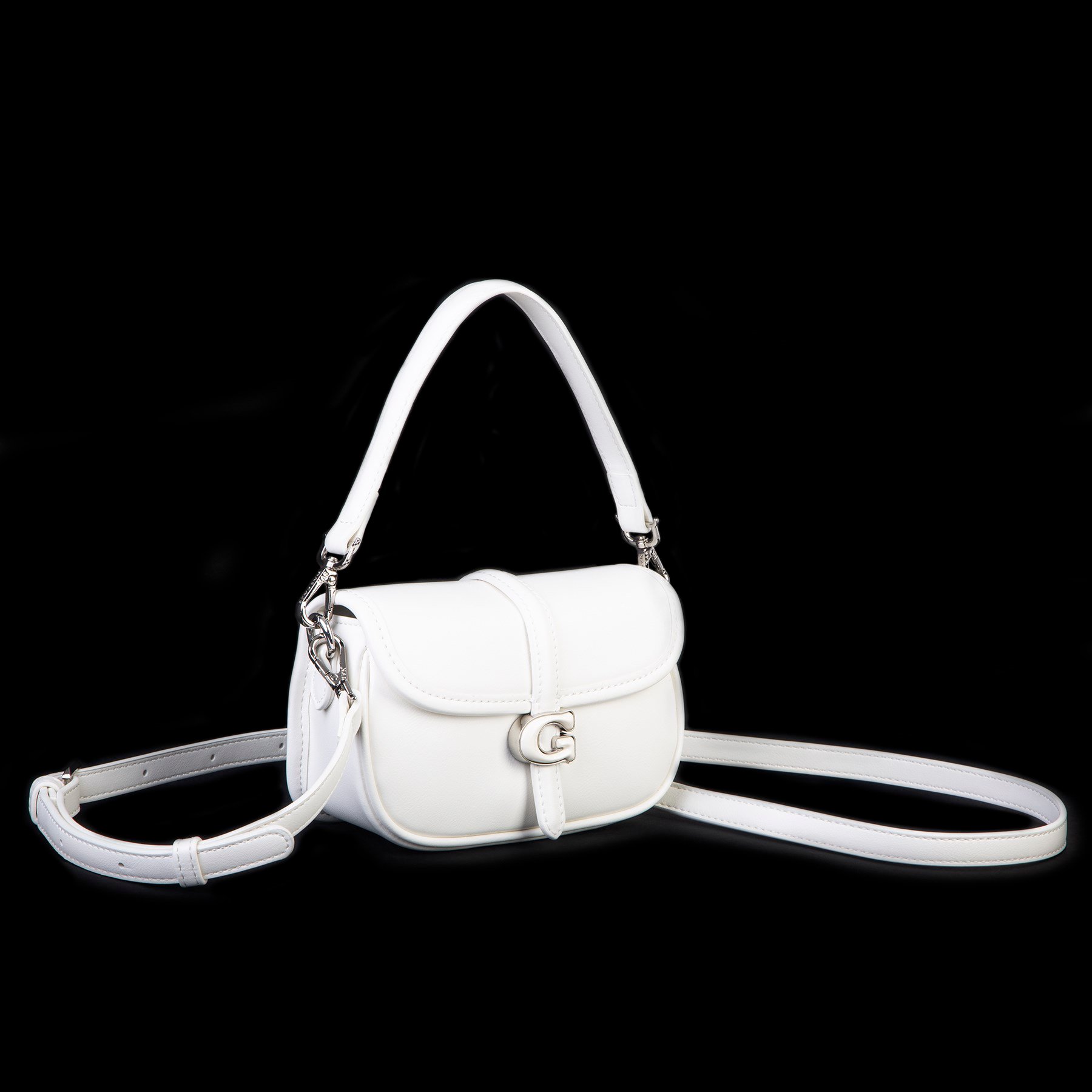 Nas Bag Premium Seri Mini 2li Set Çapraz El ve Cüzdan Seti Beyaz