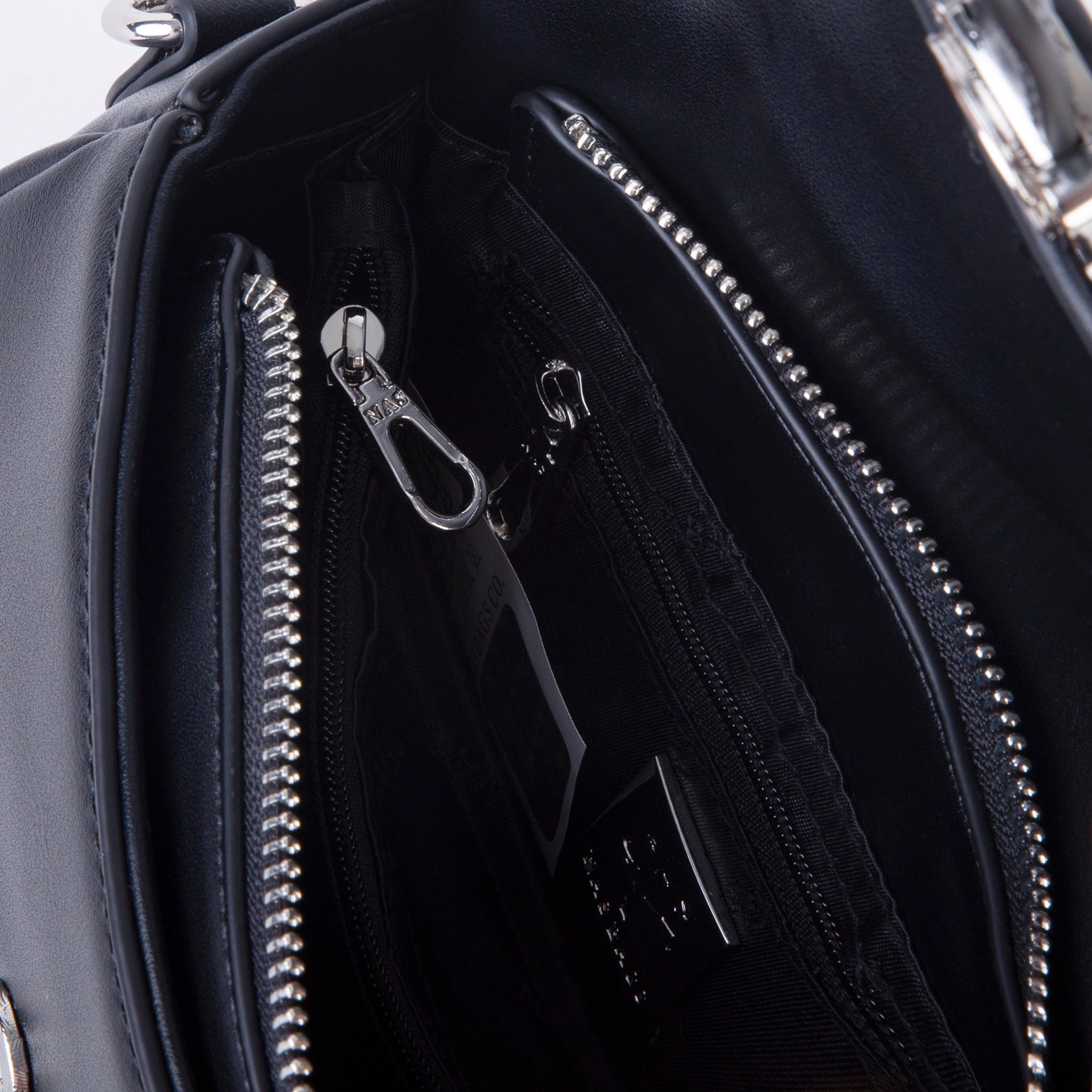 Nas Bag Premium Seri Mini 2li Set Çapraz El ve Cüzdan Seti Siyah