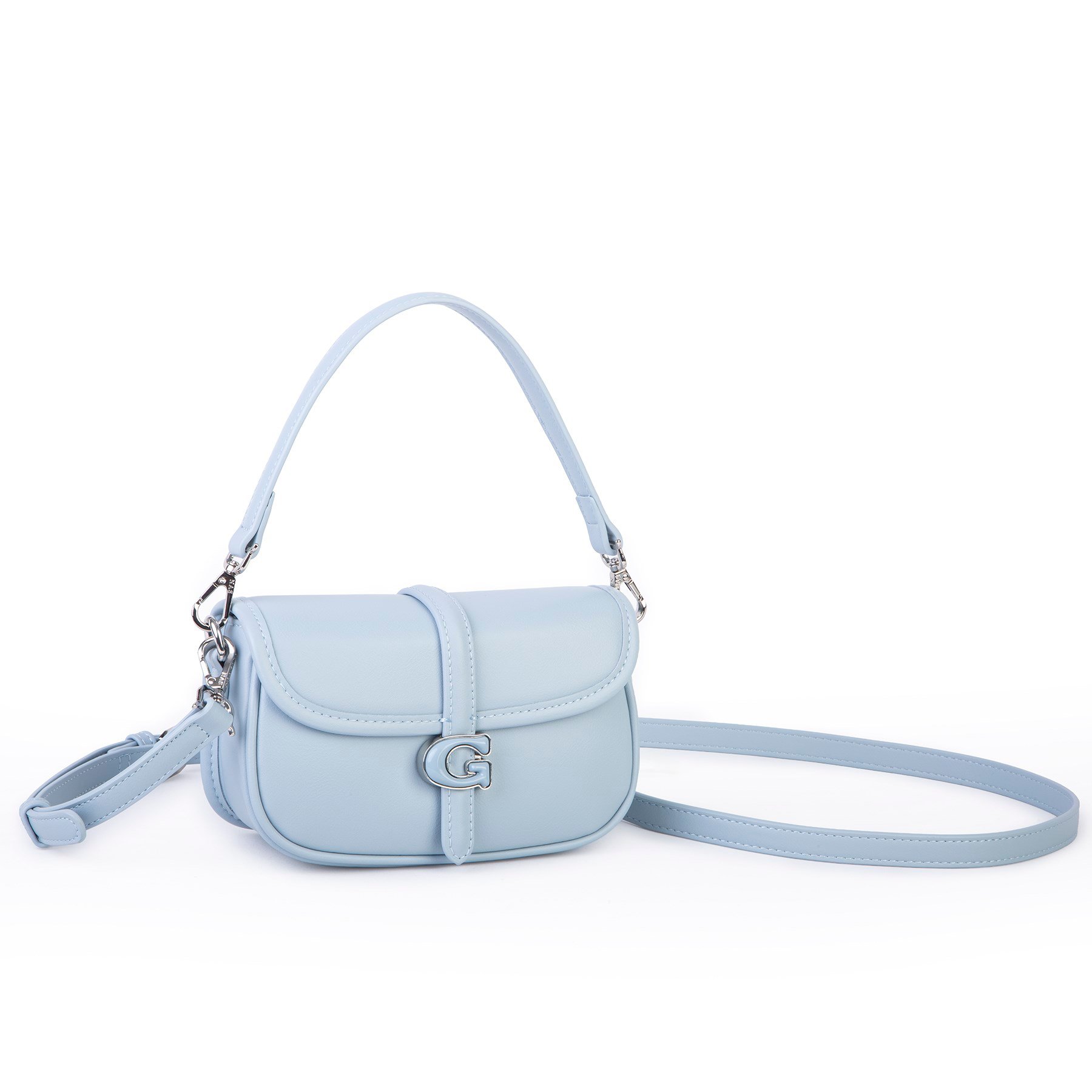 Nas Bag Premium Seri Mini 2li Set Çapraz El ve Cüzdan Seti Mavi