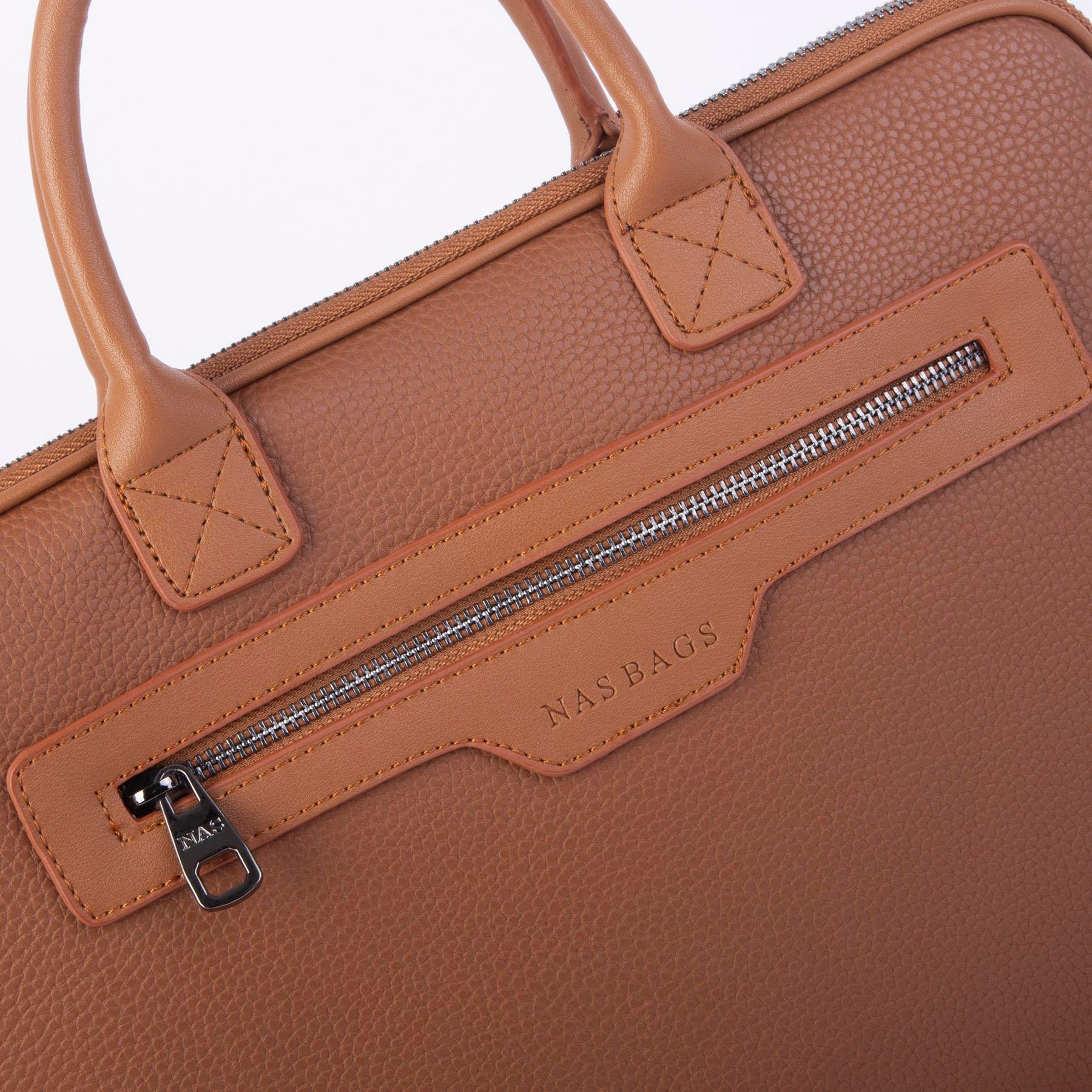 Nas Bag Unisex Business Bag Laptop ve Evrak Çantası El ve Çapraz Çanta Taba   Belinda 