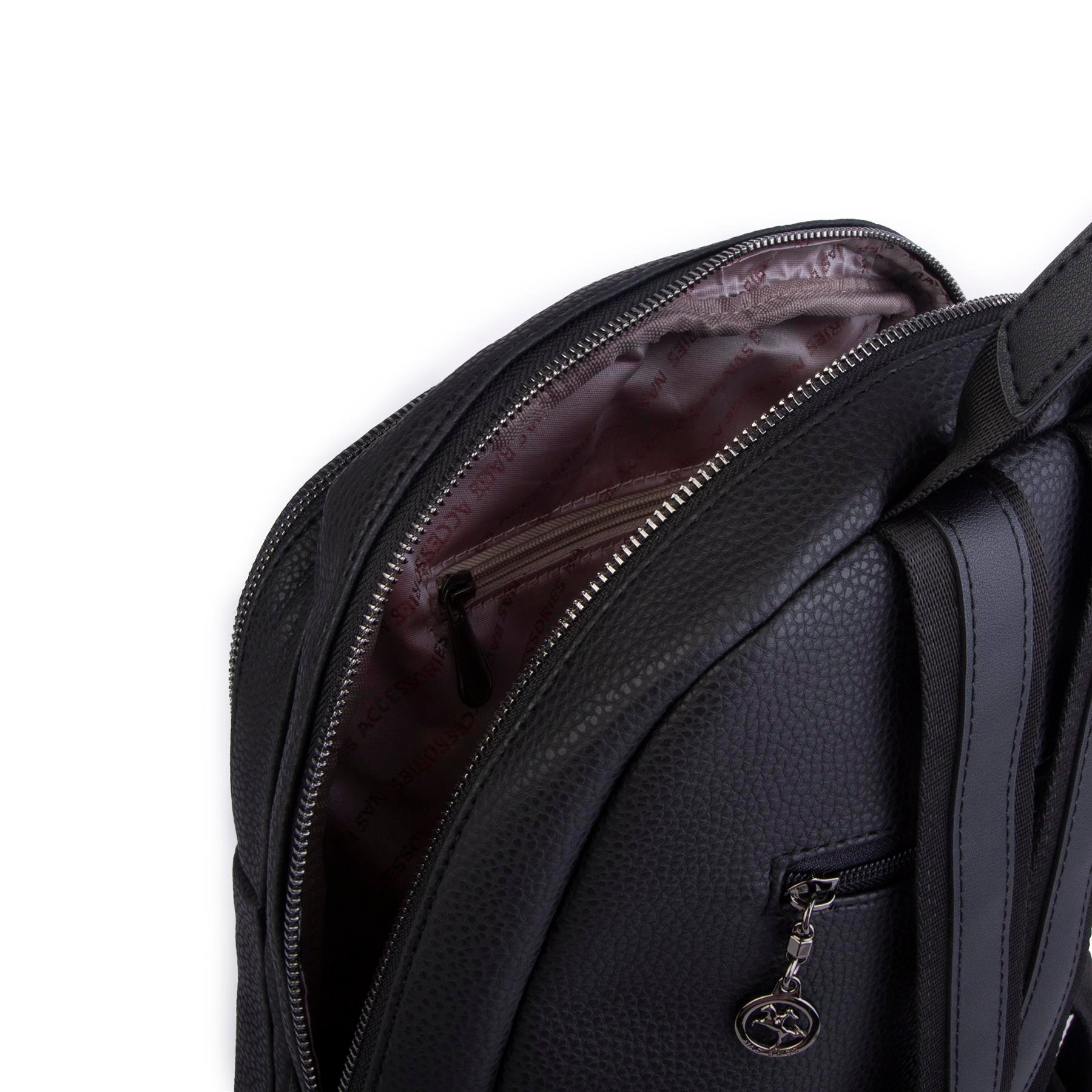 Nas Bag Unisex Büyük Boy Sırt Çantası Tablet Koruma Tasarımı Siyah Belinda
